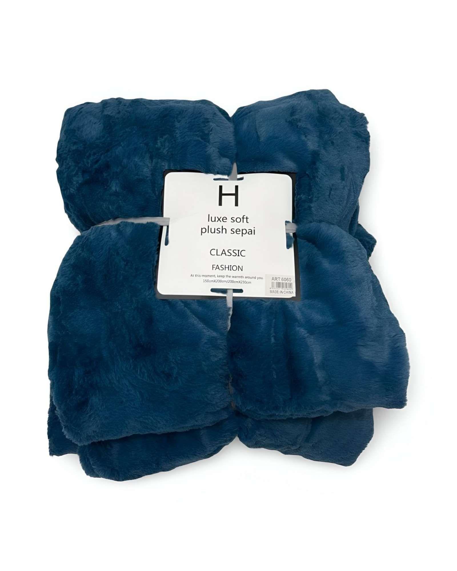 FRAZADA TÉRMICA LUXE DE PLUSH CON CHIPORRO 2 PLAZAS A2-3