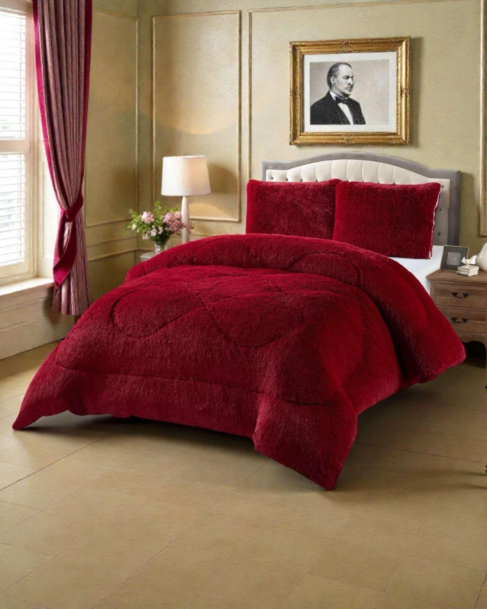 Cubrecama Otoño Invierno Chiporro Peludo Premium 2 Plazas -3