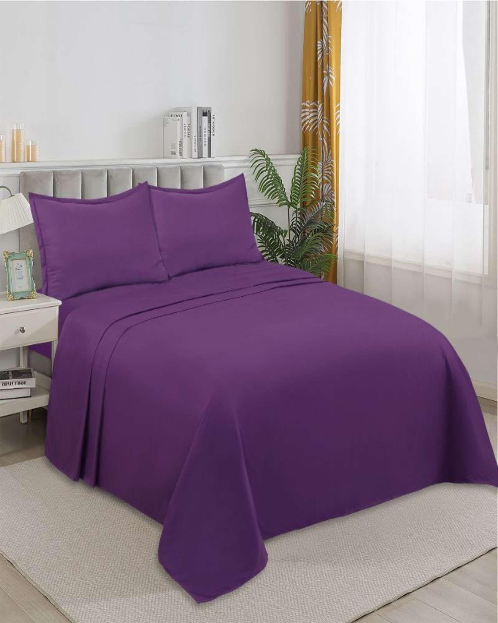 JUEGO DE SABANA DE GENERO KING VIOLETA-3