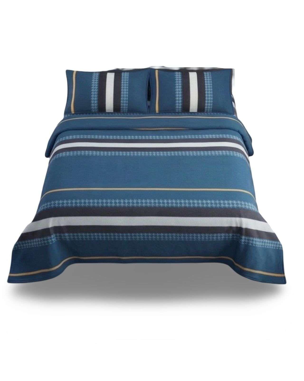 Juego de Sábanas De Polar Térmicas Invierno king Diseño Moderno A5-4