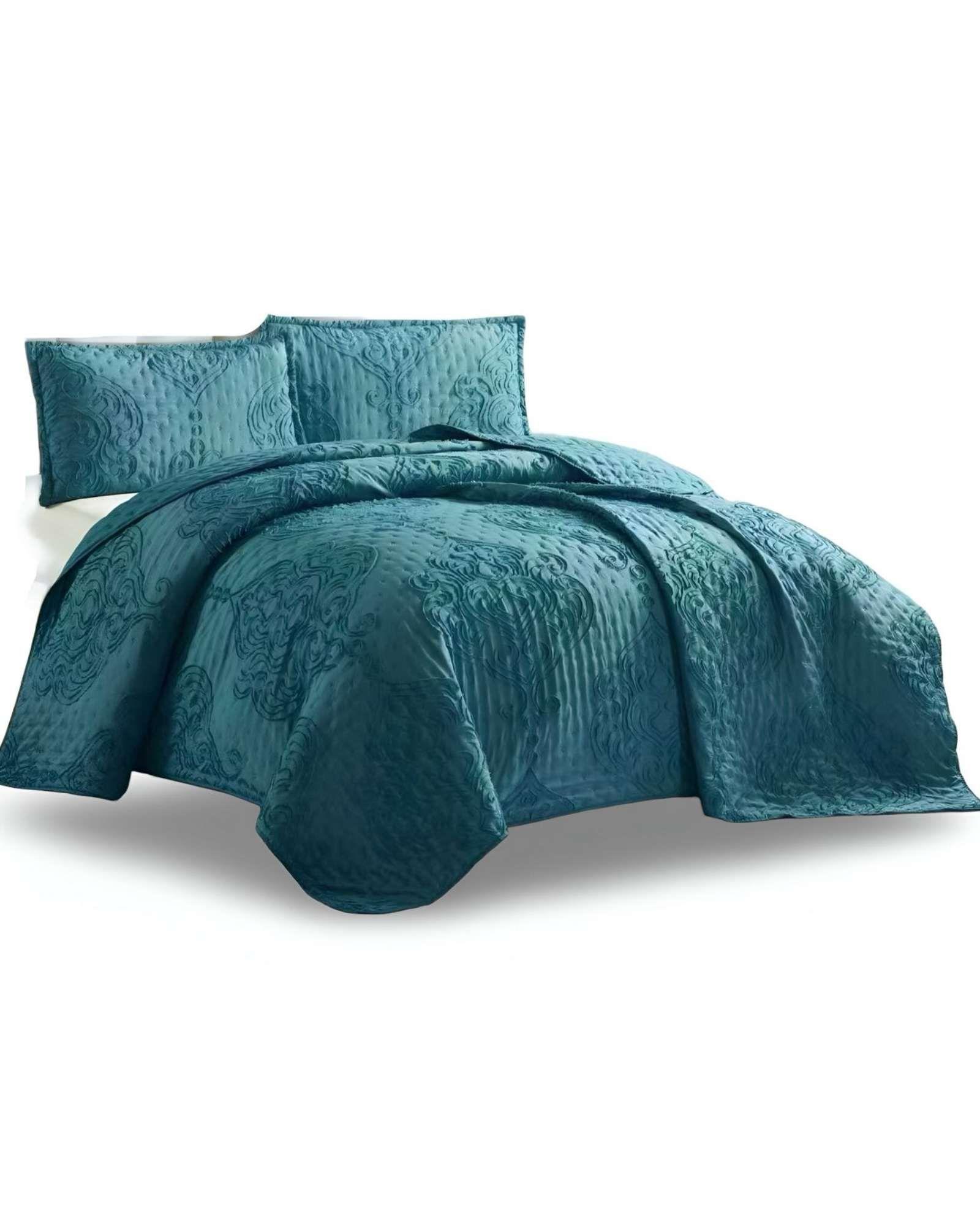 CUBRECAMA QUILT DELGADO TUFTING DE LUJO SUAVE KING M6-0