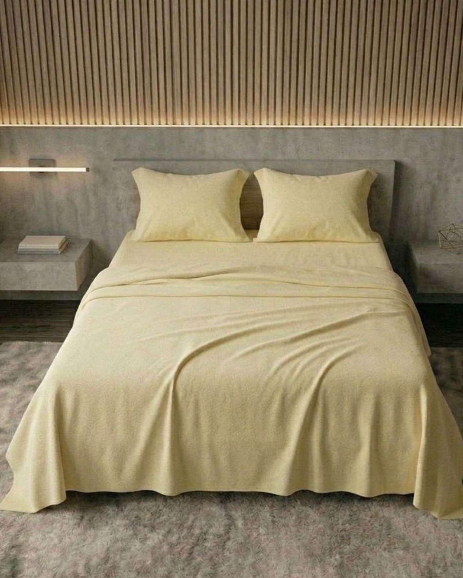 Set de Sábanas de Polar Invierno Térmicas Suavidad Premium King B02-1