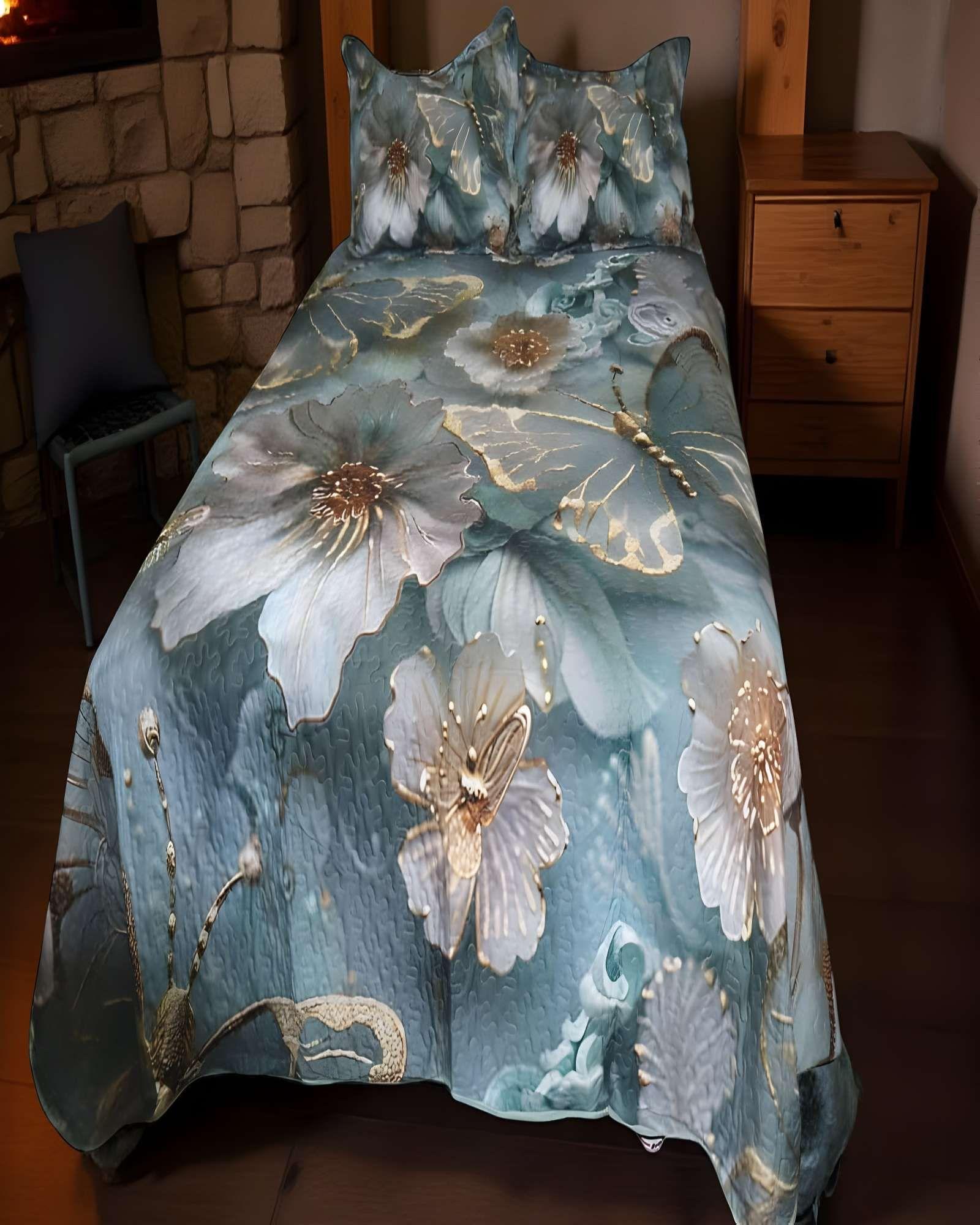 CUBRECAMA DELGADO DE VERANO 5D 2 PLAZAS 230 X 250 CM V02-2