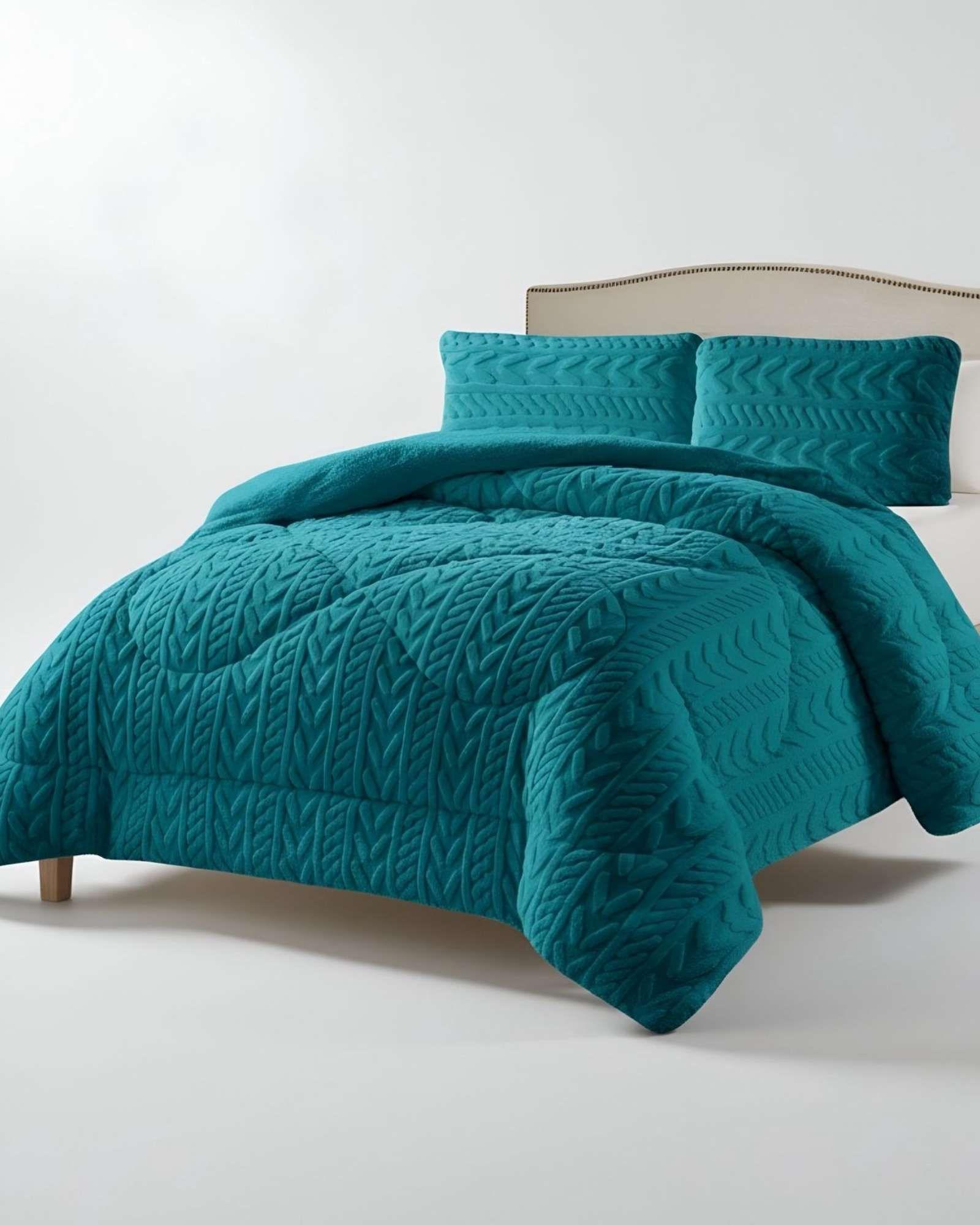 COBERTOR ELEGANTE DE INVIERNO CON CHIPORRO KING10-3