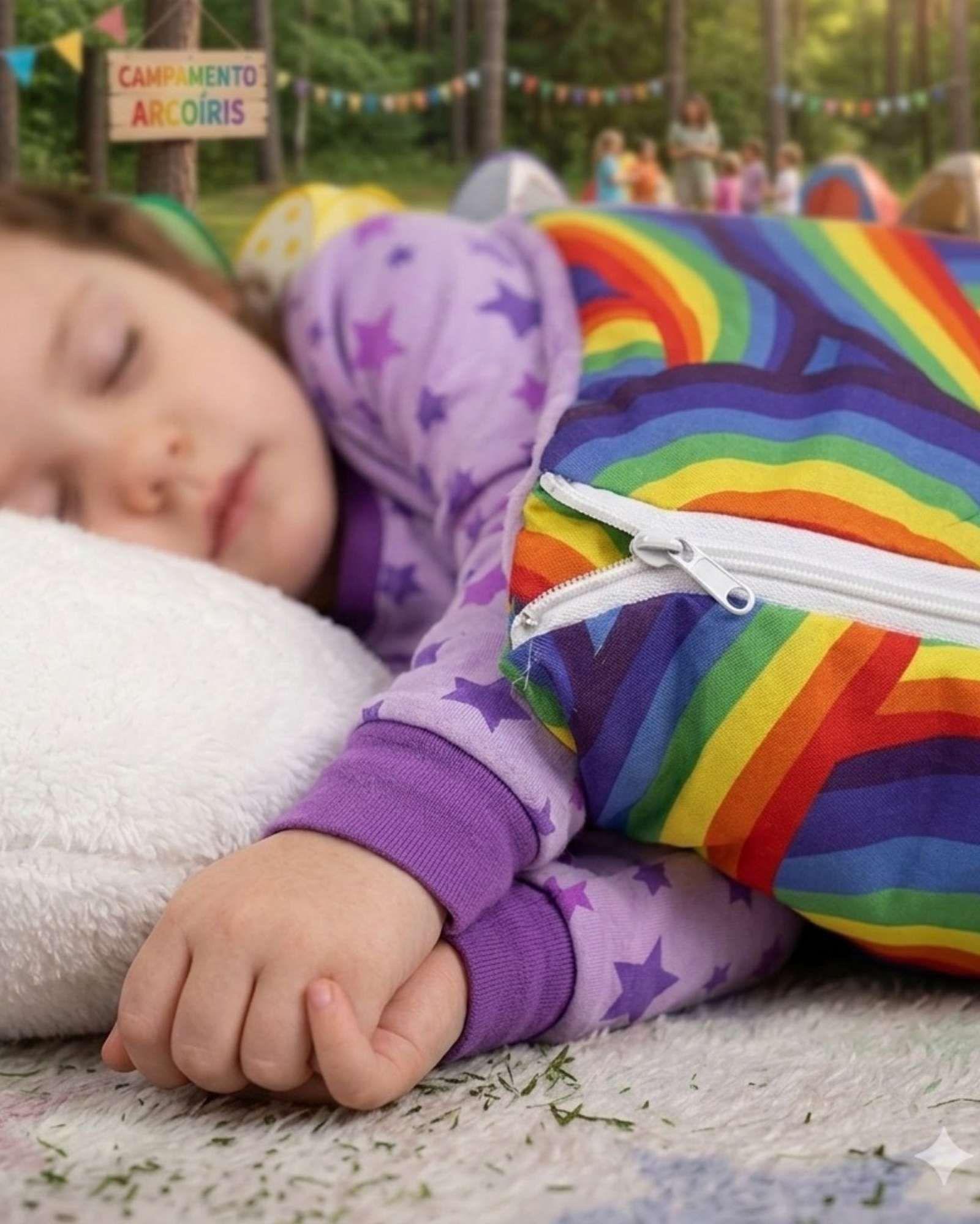 SACO PARA DORMIR PARA NIÑO O NIÑA UNICORNIO BLANCO-2