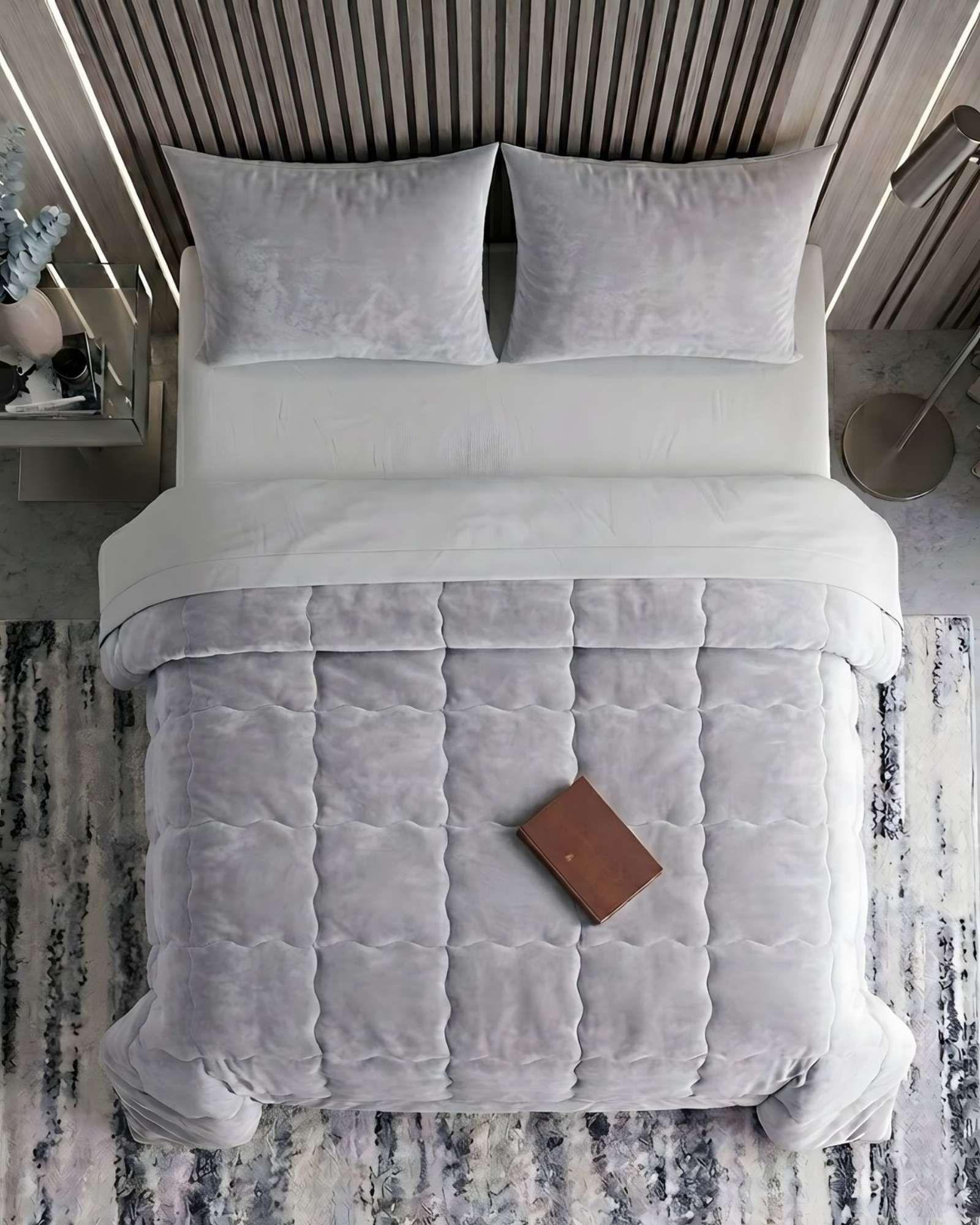 Plumón Cubrecama Chiporro Velvet Soft Premium + Sábana bajera y Almohadas 230x250cm-3