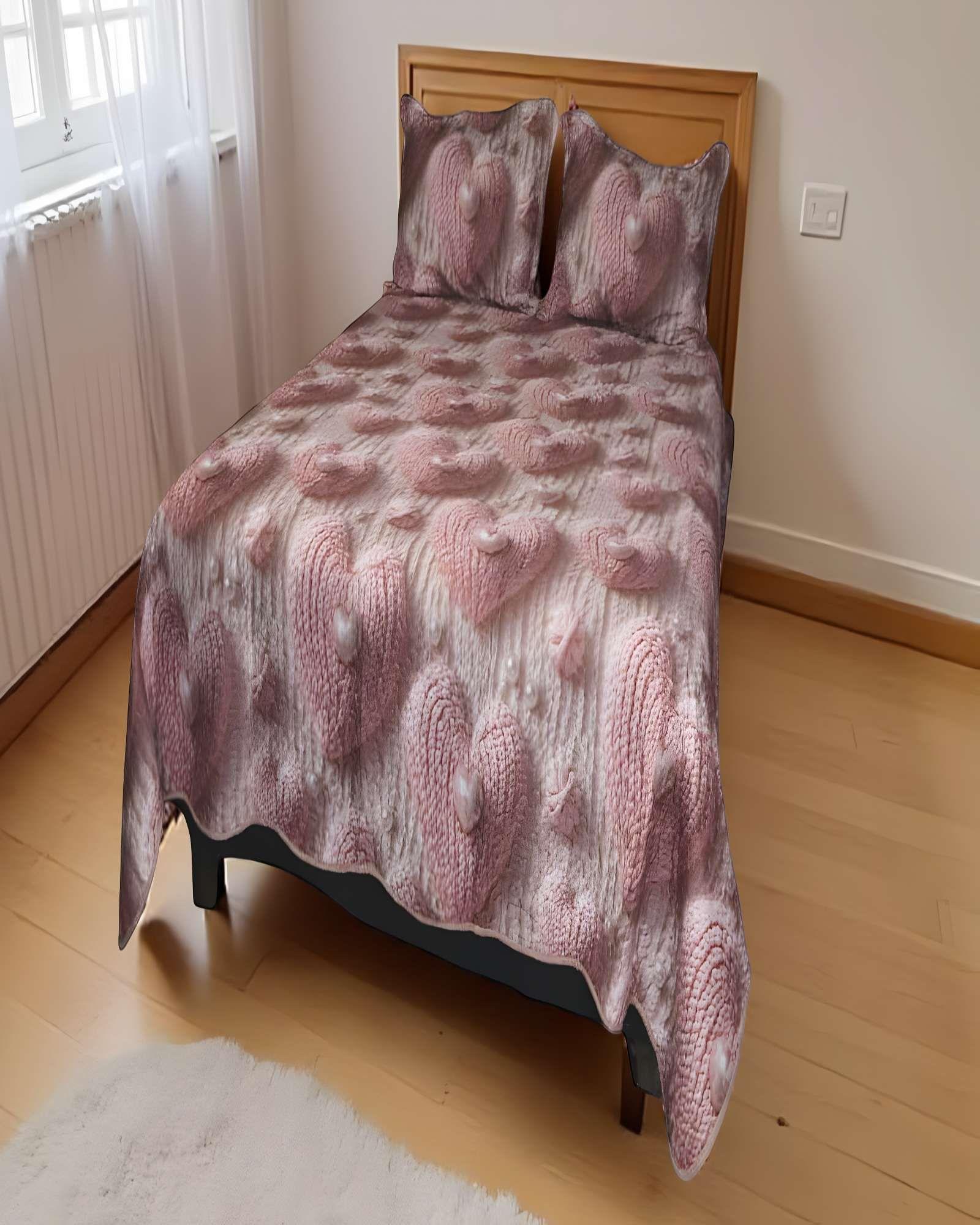 CUBRECAMA DELGADO DE VERANO 5D 2 PLAZAS 230 X 250 CM V09-3