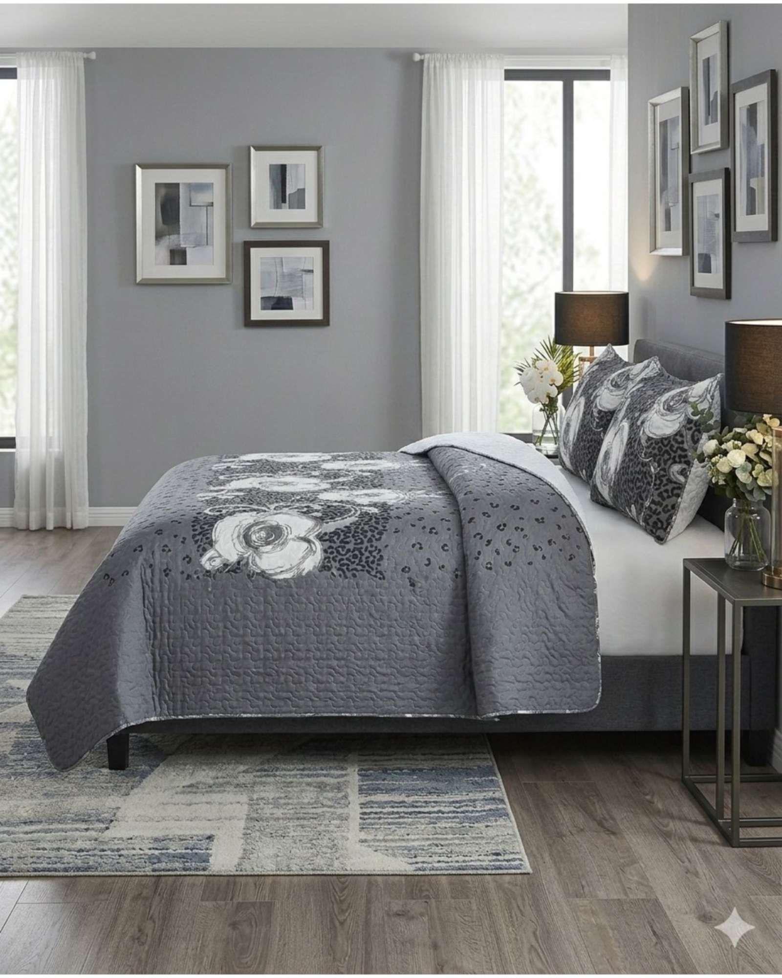 CUBRECAMA QUILT CON SHERPA 2 PLAZA 230 CM X 250 CM B34-3