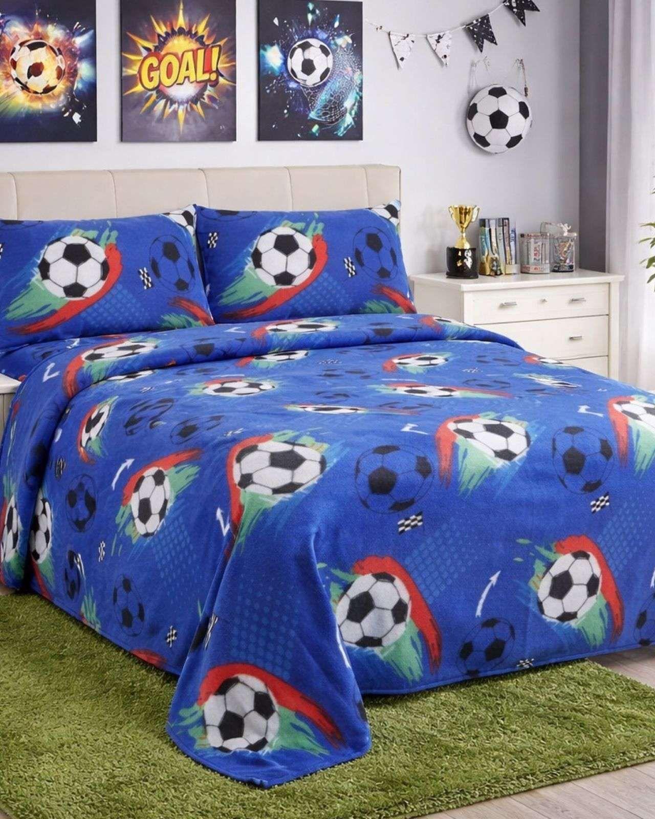 Juego de Sábanas De Polar Térmicas Invierno 2 plaza Diseño Moderno A1-3