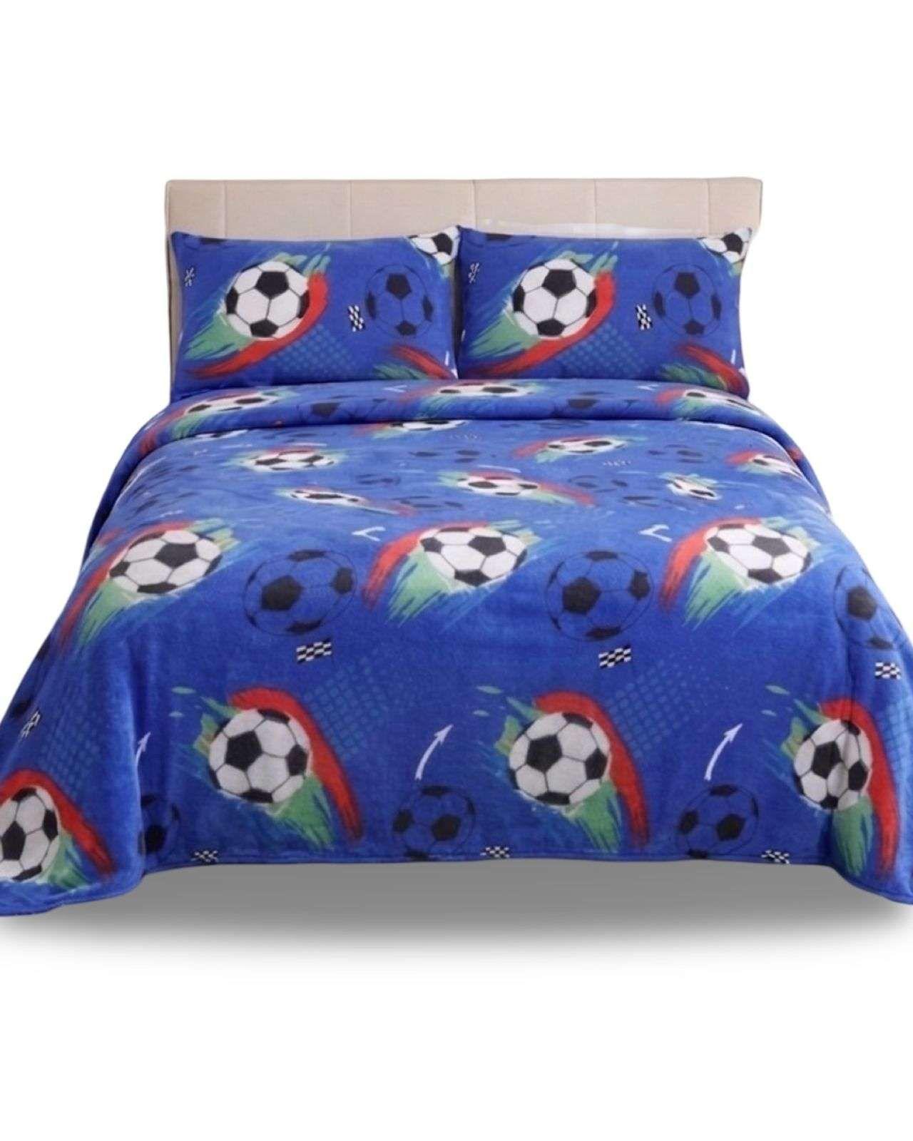 Juego de Sábanas De Polar Térmicas Invierno 2 plaza Diseño Moderno A1-4