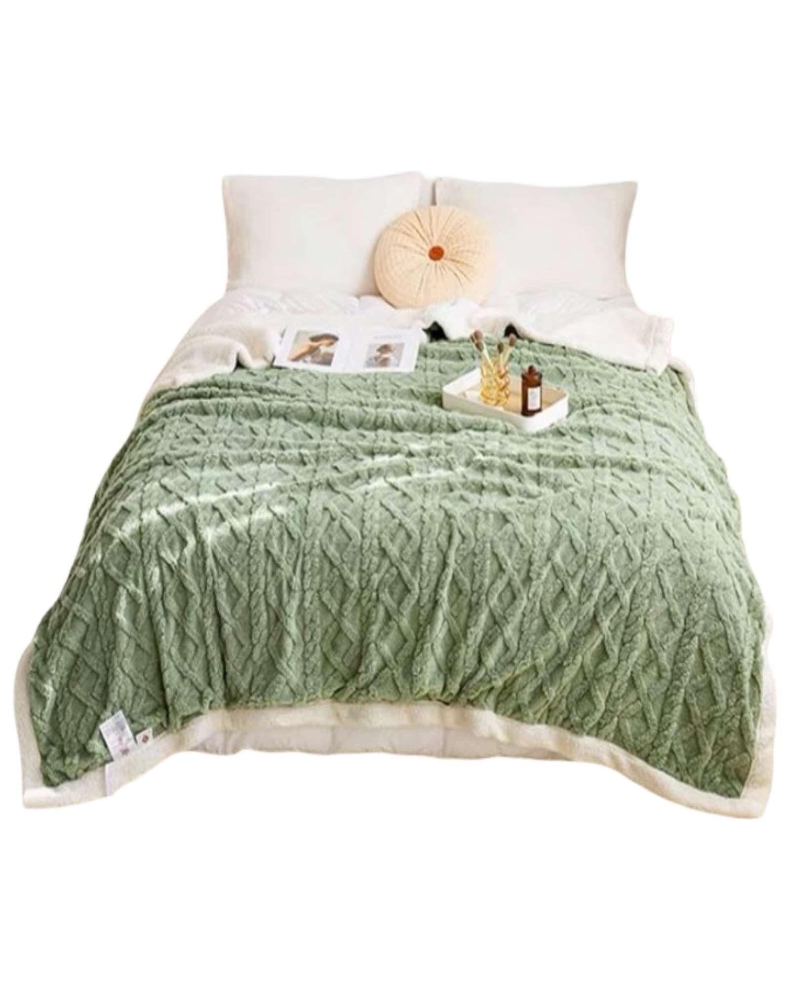 Frazada Invierno Trenzada 2 Plazas 230x200 cm 05-2