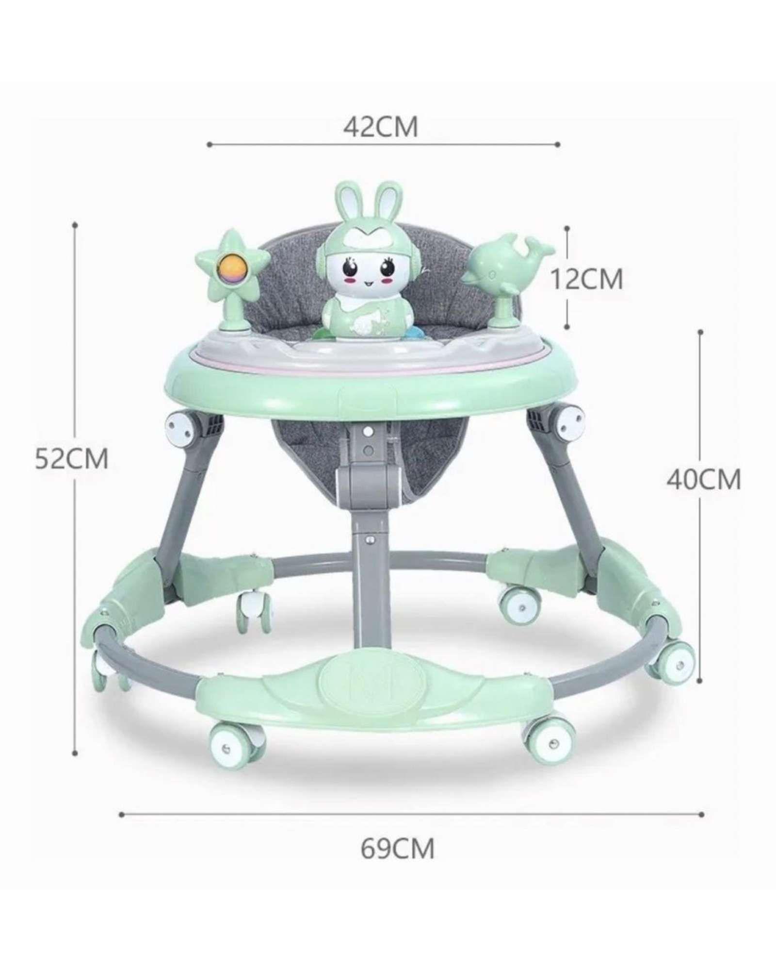 Pack 2 Andador de Bebe Gemelos con Juegos Interactivos Verde Menta-4