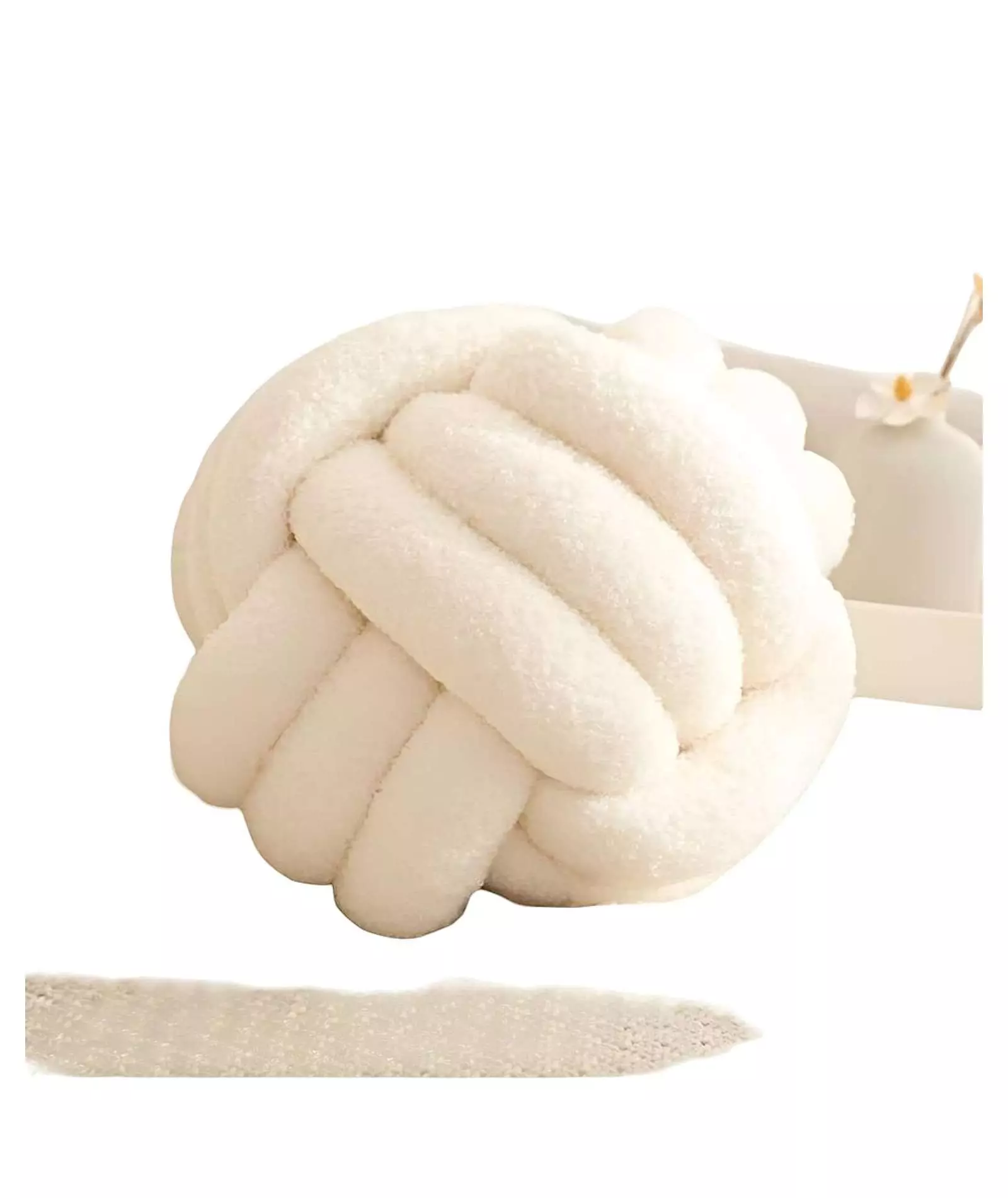 ALMOHADA COJIN NUDO BLANCO 22 CM-0
