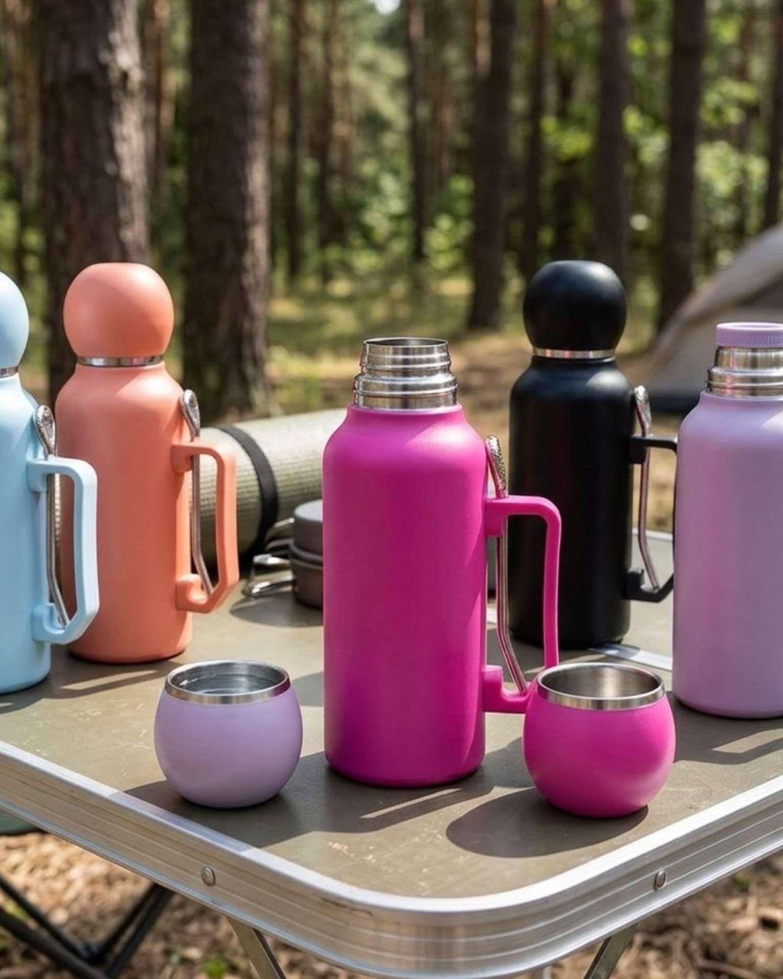 Set outdoor Termo Mate Premium Acero InoxidableB2-4