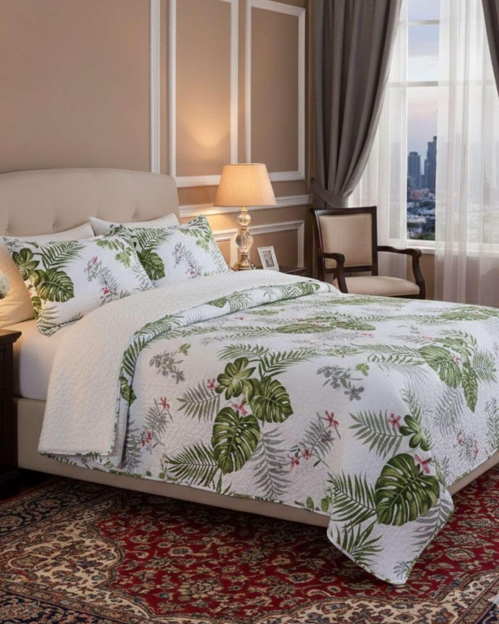 CUBRECAMA QUILT SHERPA PLAZA Y MEDIA 180 X 230 CM A04-3