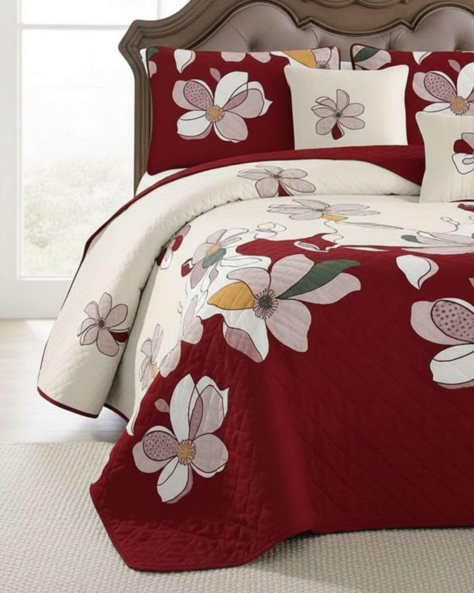 SABANA CON CUBRECAMA DE VERANO KING + 2 ALMOHADAS s74-2