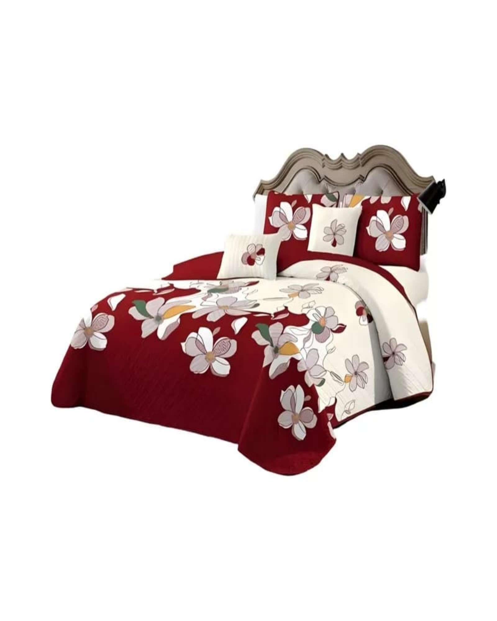 SABANA CON CUBRECAMA DE VERANO KING + 2 ALMOHADAS s74-4