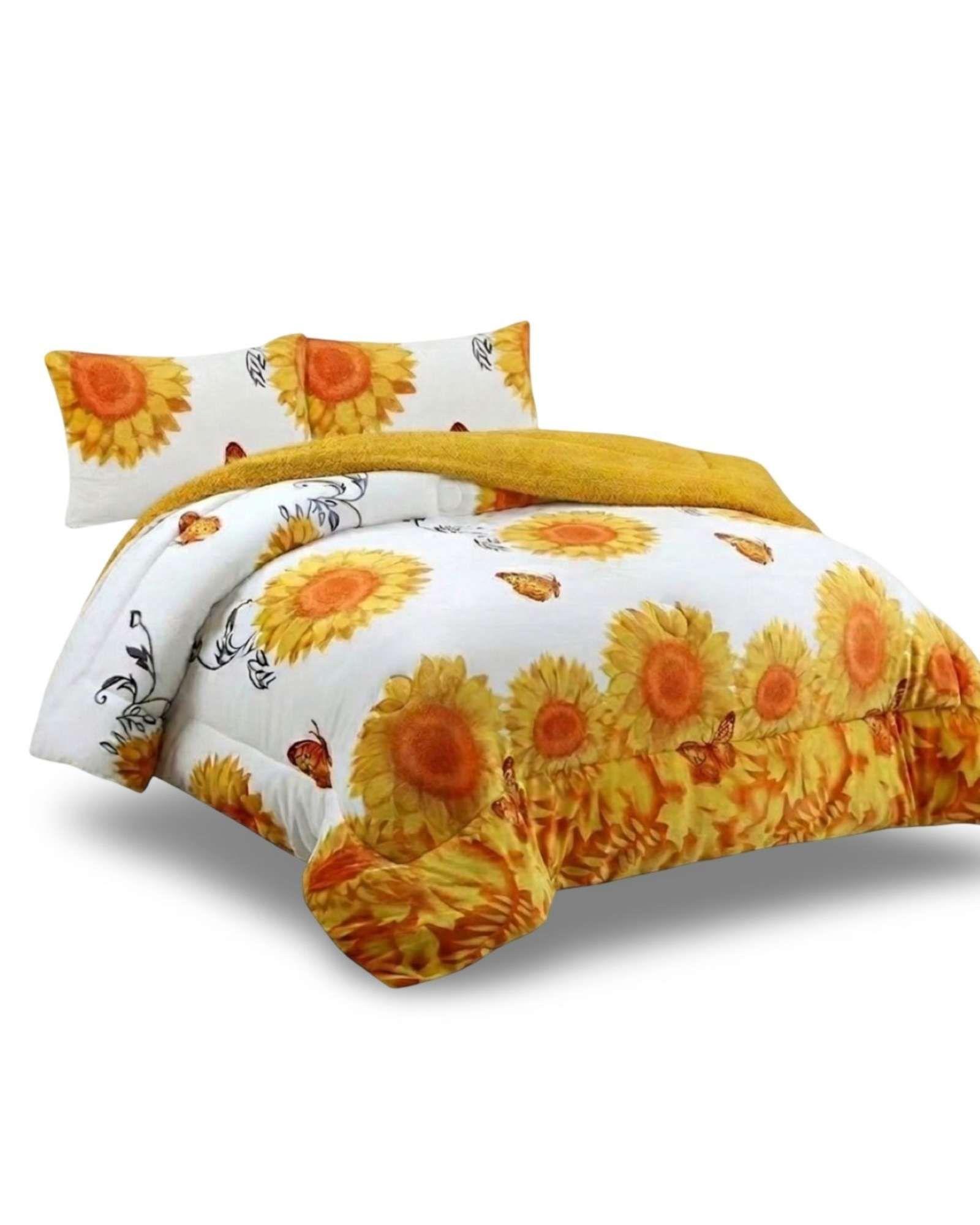 Juego de Cama Cubrecama Con Sherpa Quilting Premium King-4