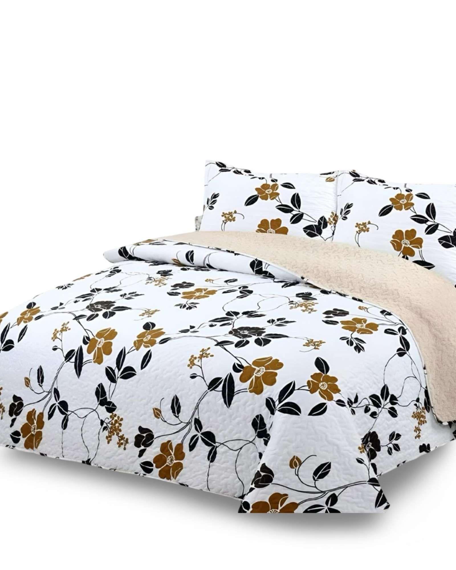 CUBRECAMA QUILT SHERPA PLAZA Y MEDIA 180 X 230 CM A06-4