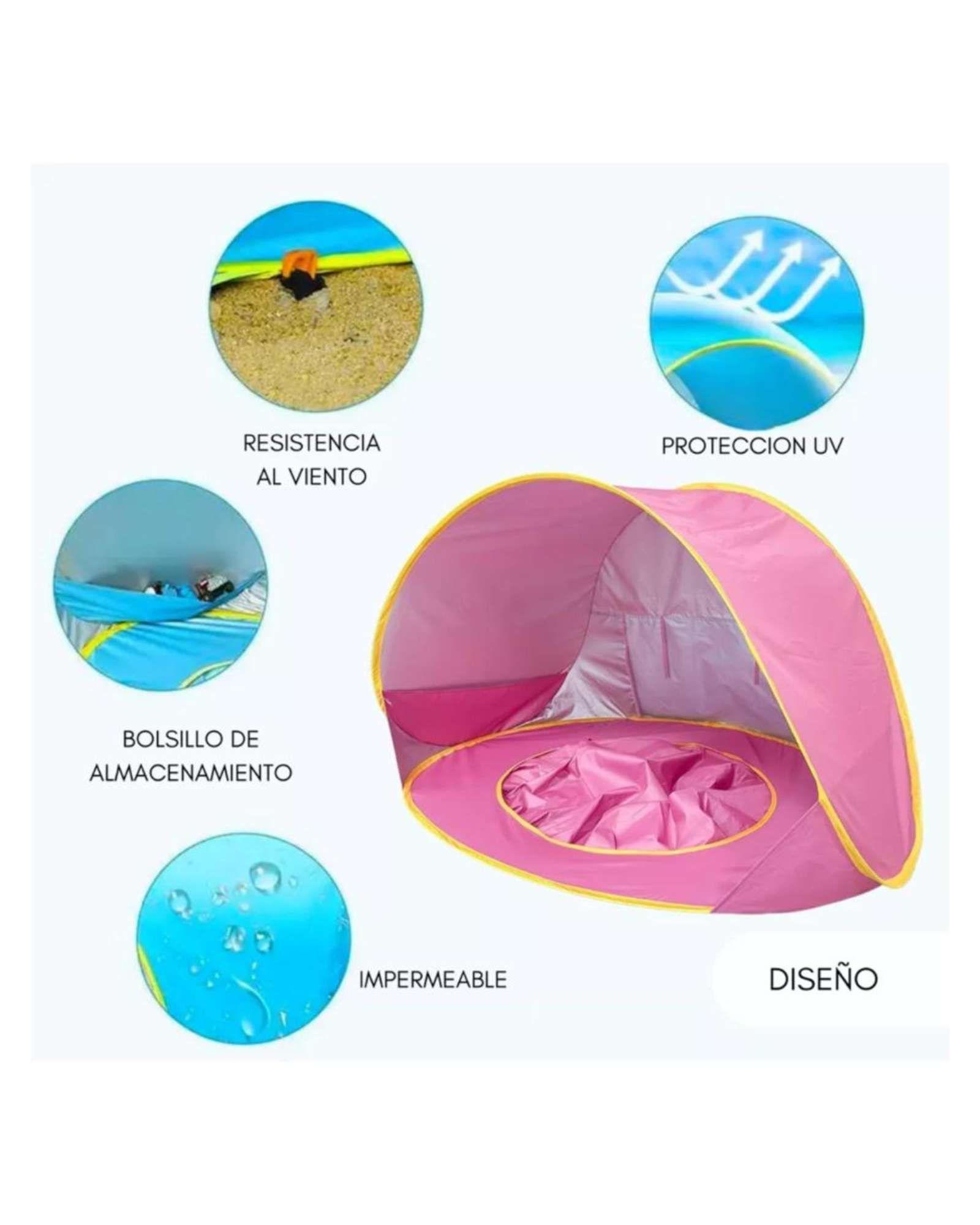 CARPA CAMPING PISCINA DE PLAYA BEBE NIÑA -2