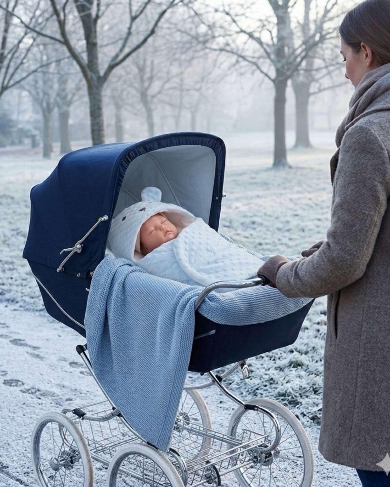 Saco de Dormir Térmico para Bebé Diseño Oso con Orejitas-2