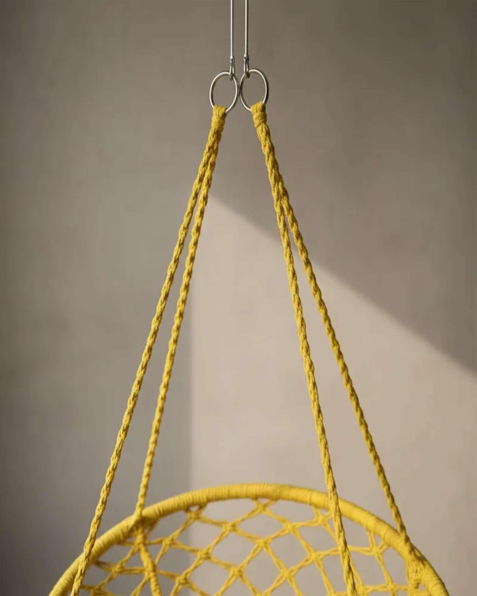 Hamaca Silla Colgante Reforzada para Interior y Exterior Sin Cojines-2