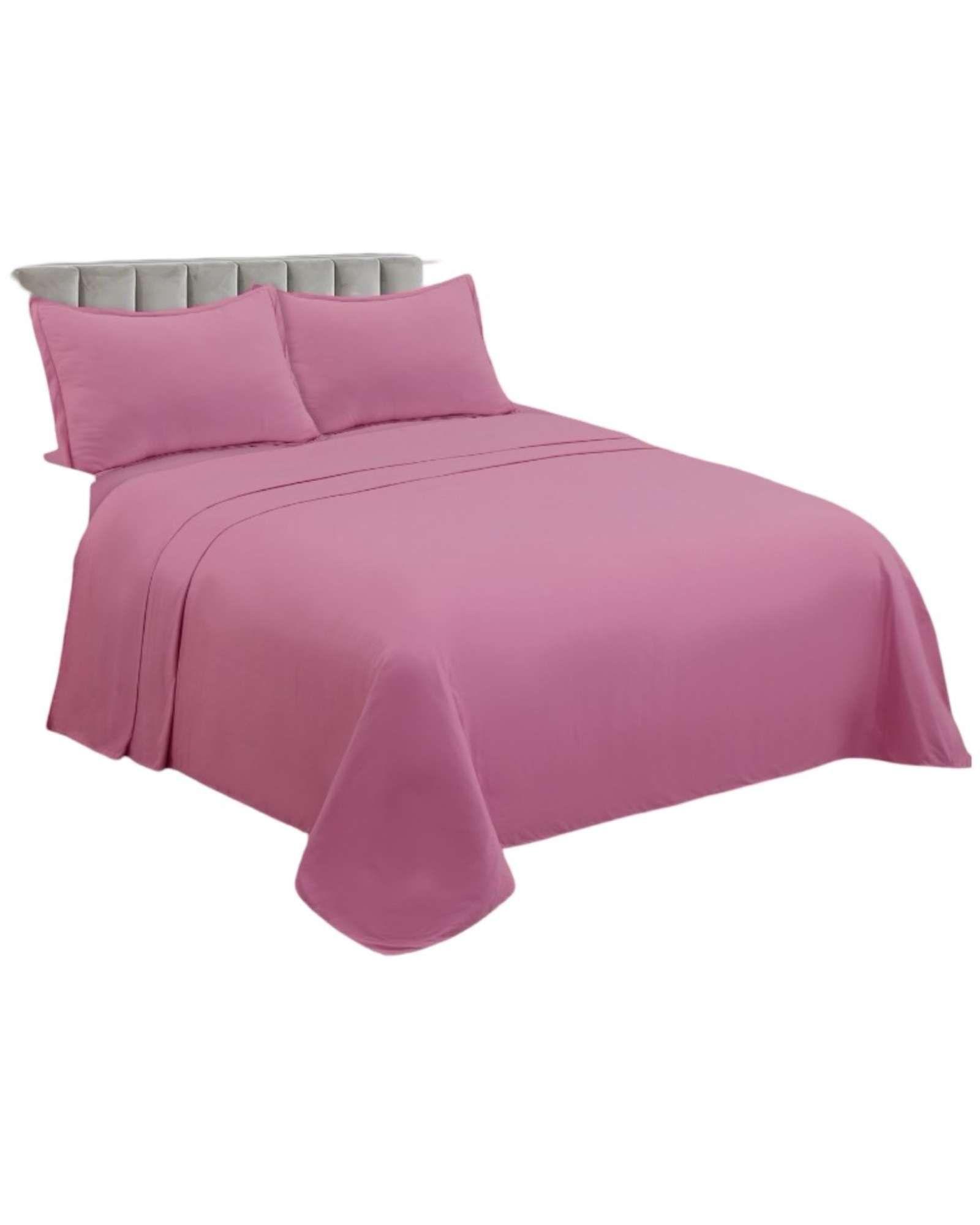 JUEGO DE SABANA DE GENERO KING ROSA-2