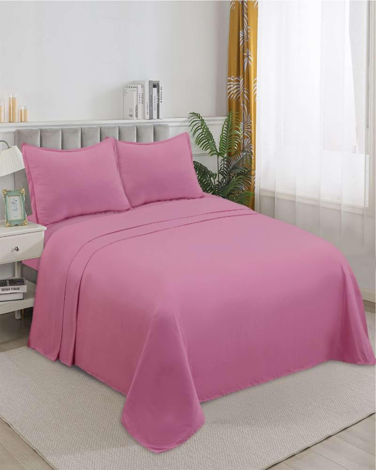 JUEGO DE SABANA DE GENERO KING ROSA-3