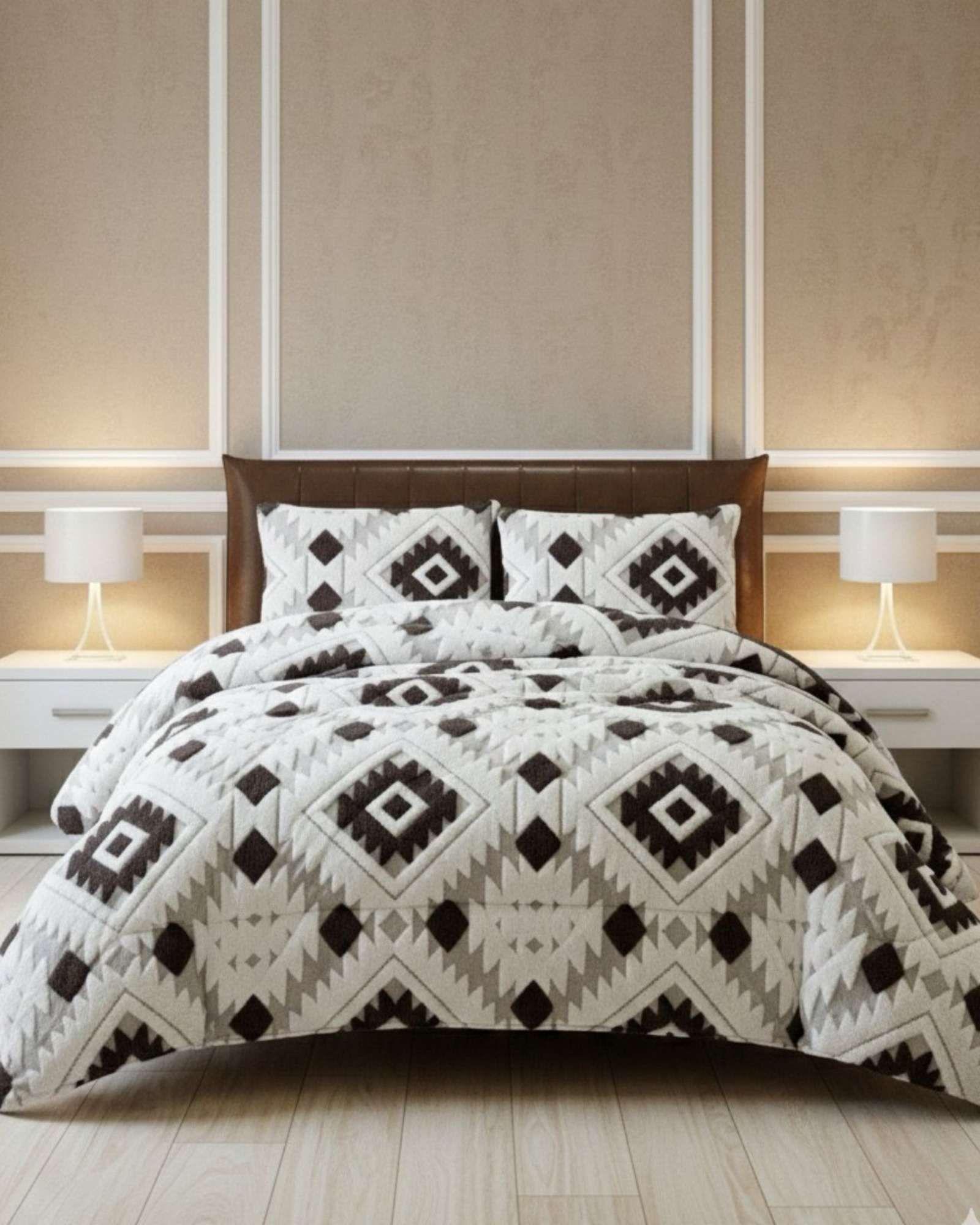 Cubrecama Chiporro Diseño jacquerd Suave y Abrigador Plaza y Media A7-2