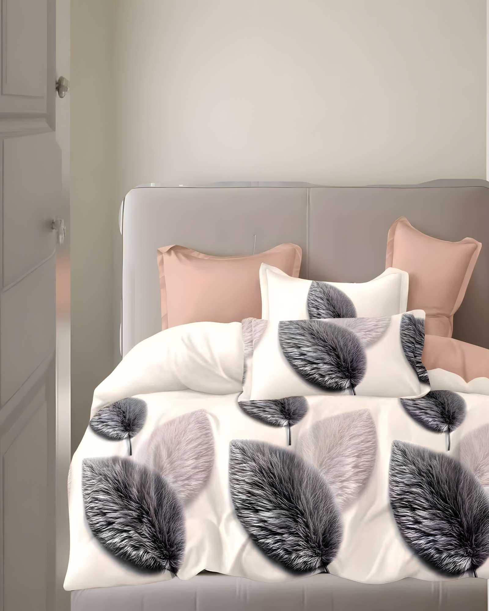 CUBRECAMA CON DISEÑOS  KING 250 X 270 CM + 2 ALMOHADAS P08-3