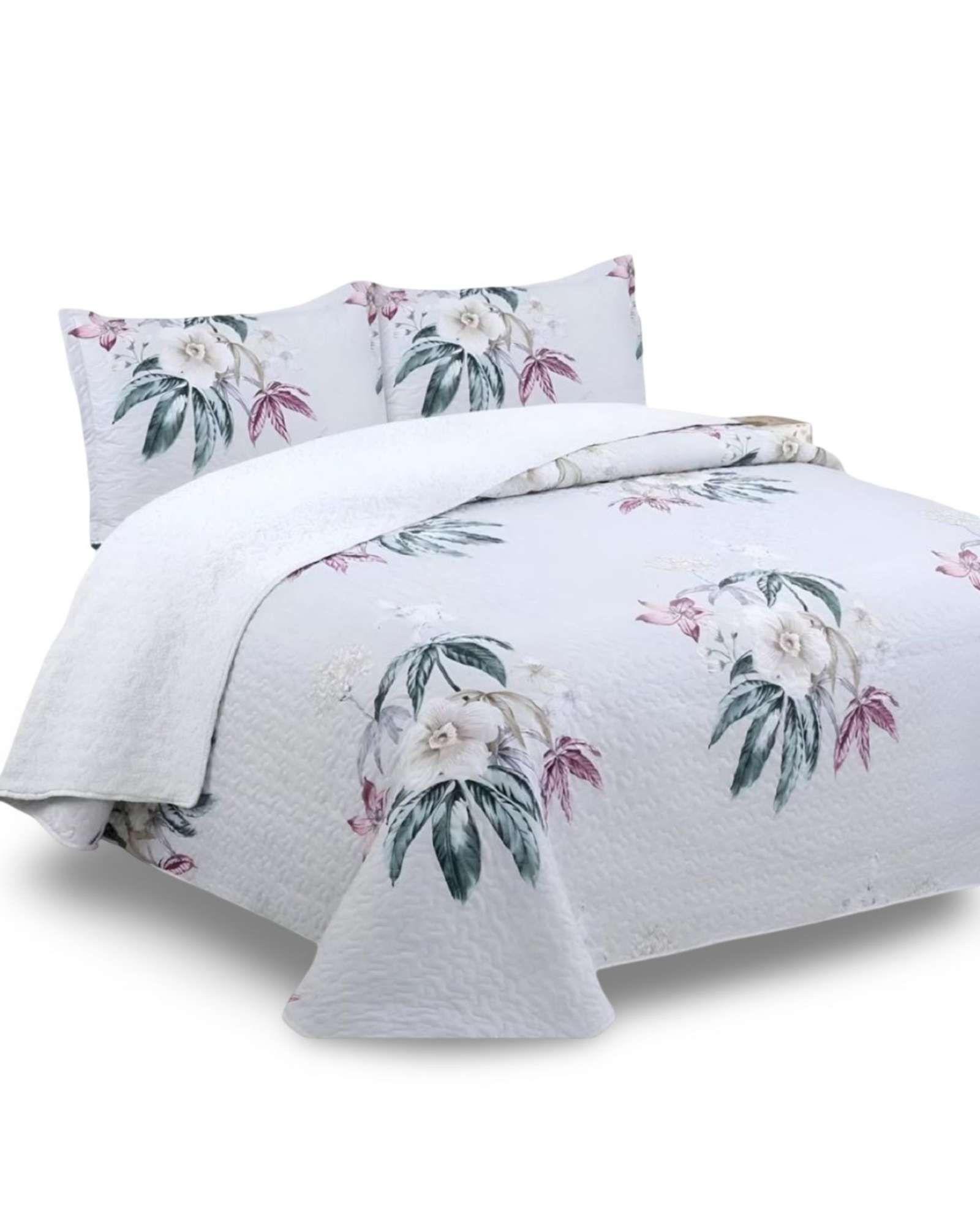 CUBRECAMA QUILT CON SHERPA 2 PLAZA 230 CM X 250 CM B04-4