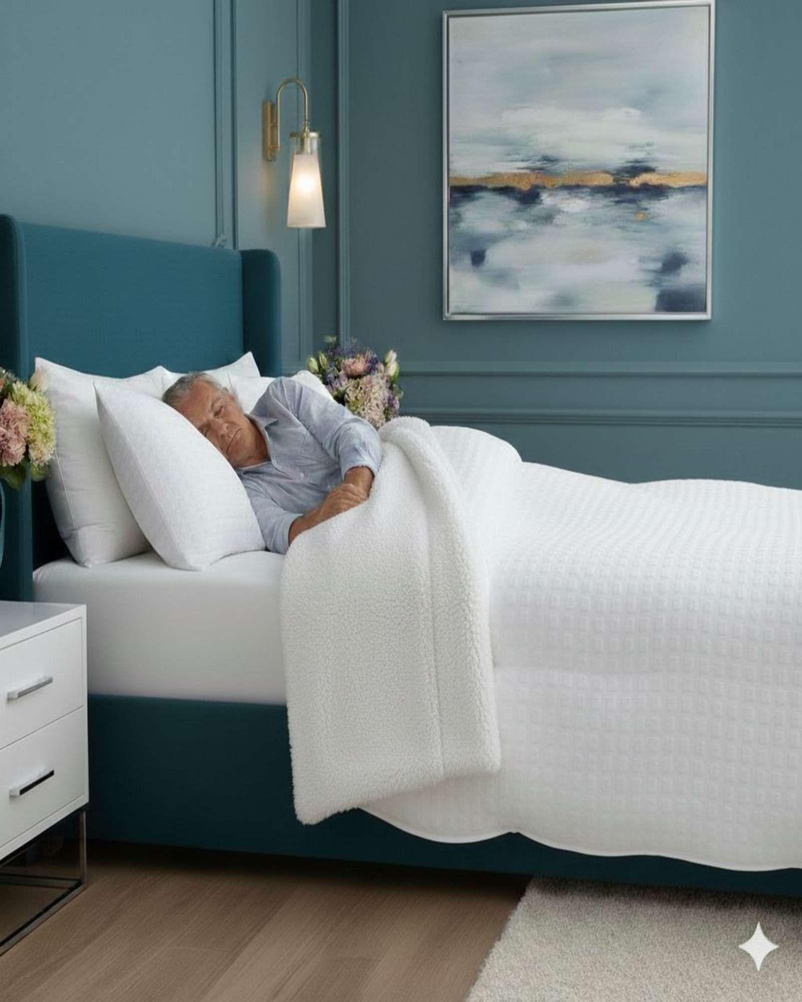 Cubrecama Premium Plush con Chiporro  2 Plazas blanco-3