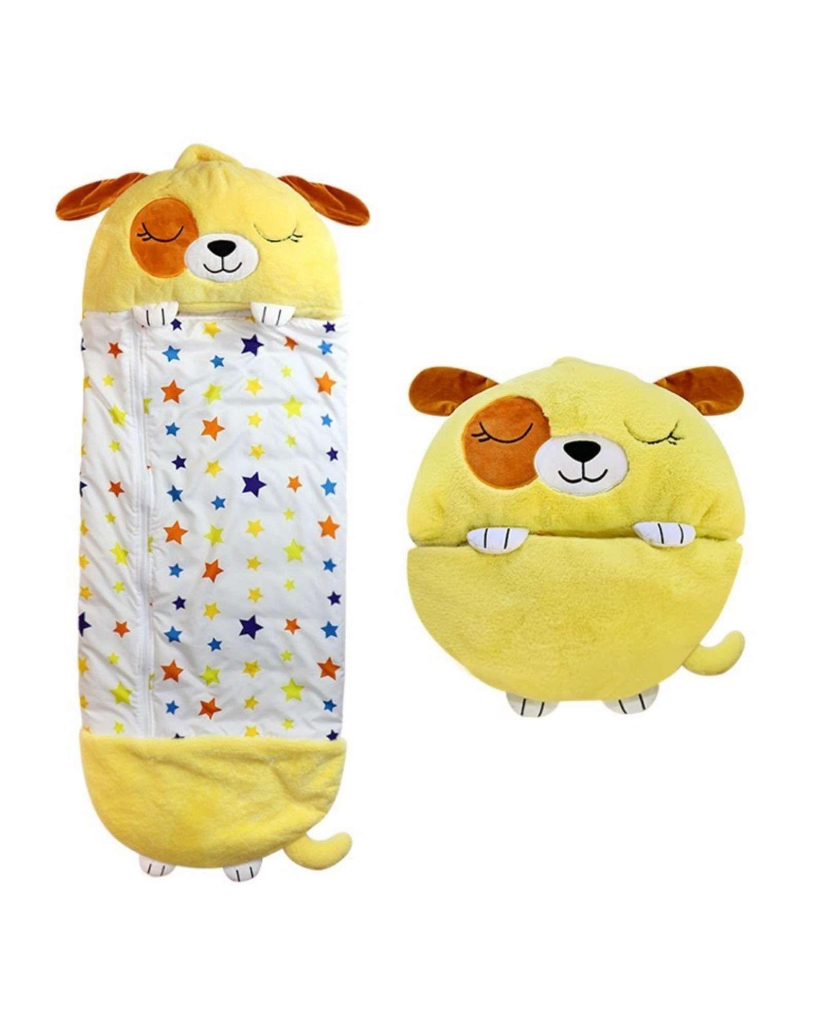 SACO DE DORMIR INFANTIL 2 EN 1 ALMOHADA Y DIVERSIÓN PERRO-3