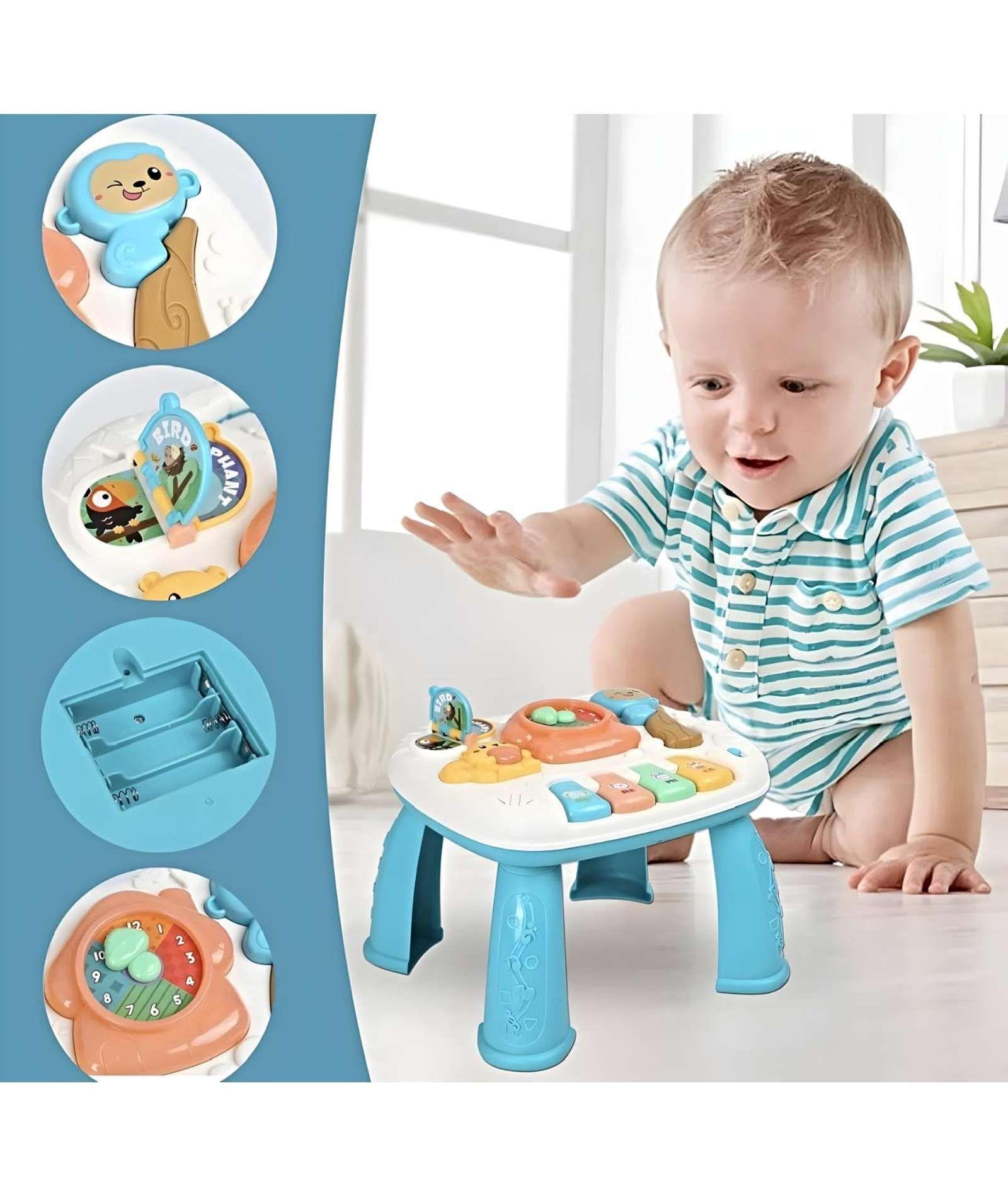 Mesa Interactiva Para Bebé Con Luz Y Sonido VERDE-3