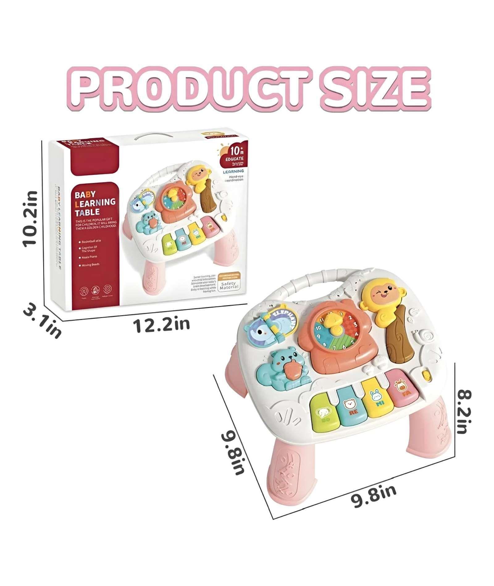 Mesa Interactiva Para Bebé Con Luz Y Sonido VERDE-4