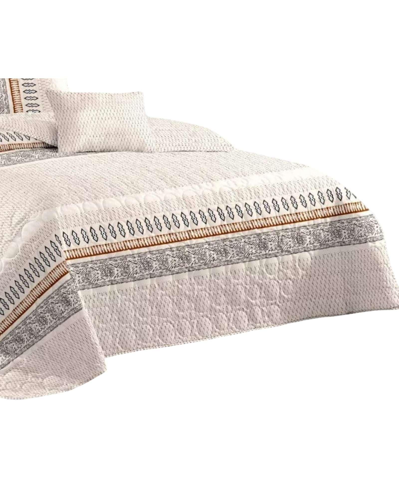 CUBRECAMA QUILT PRIMAVERA VERANO PLAZA Y MEDIA D3-1