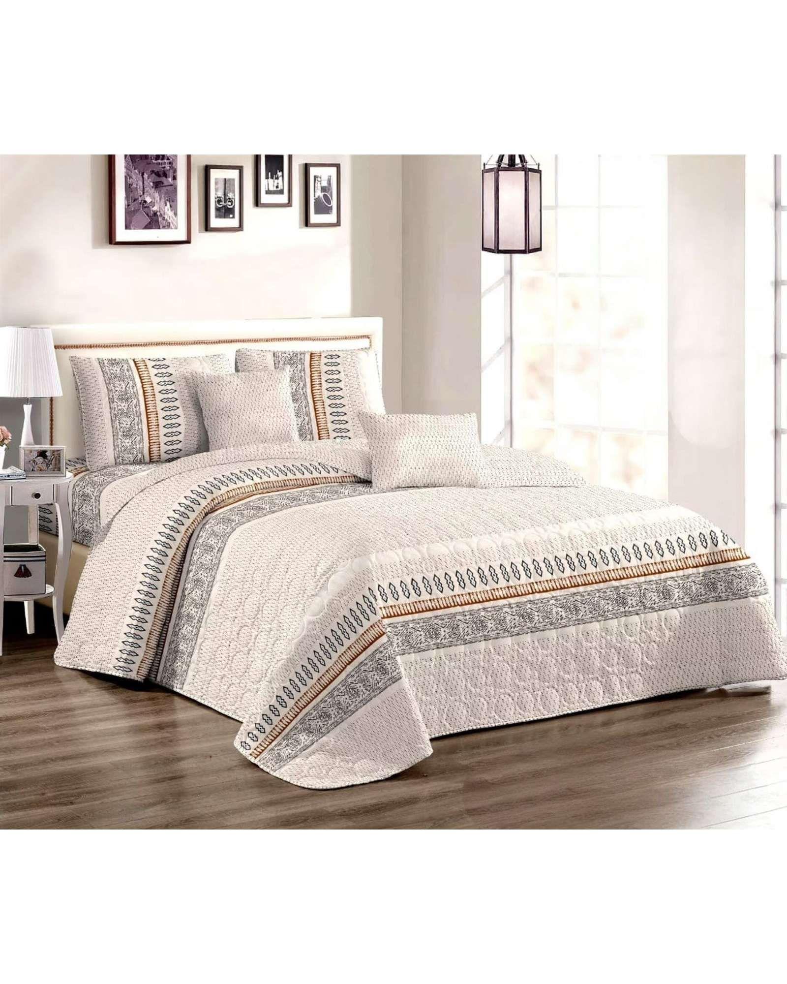 CUBRECAMA QUILT PRIMAVERA VERANO PLAZA Y MEDIA D3-2
