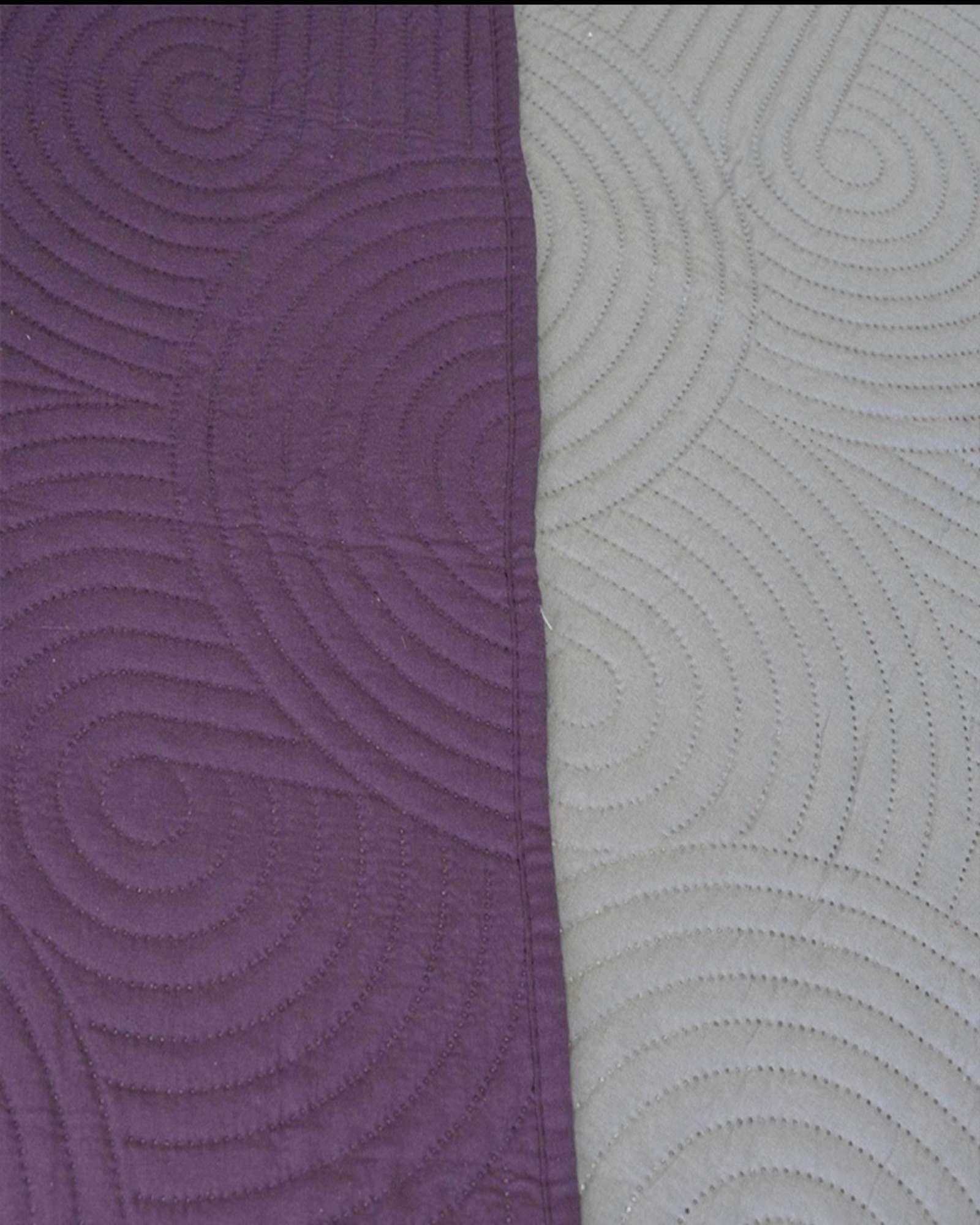 Quilt Cubrecama Bicolor MAS 1 ALMOHADA DE REGALO plaza y media Doral B28-2