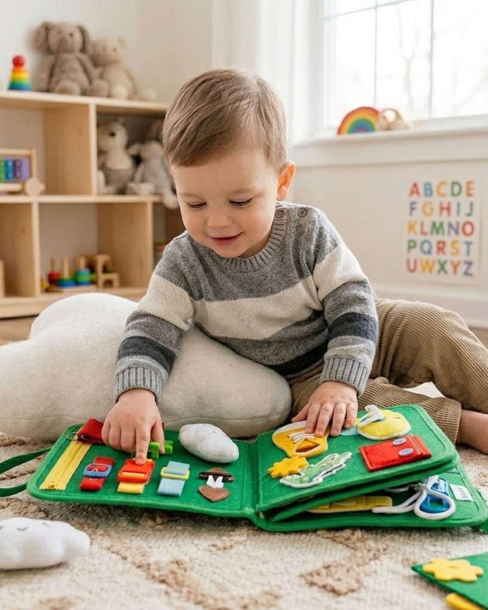 Libro Sensorial Montessori 3 en 1 Juguete Educativo Didáctico03-1