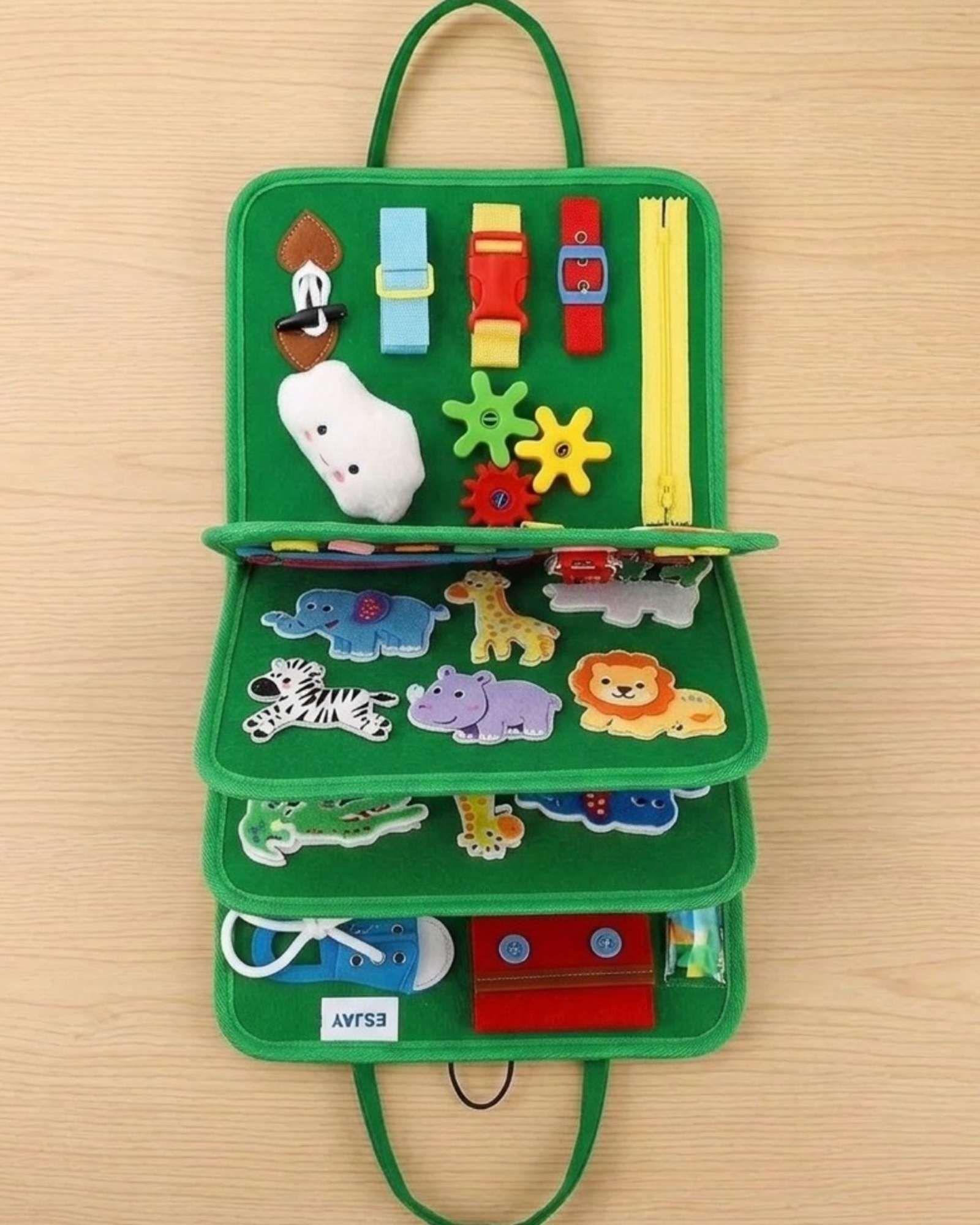 Libro Sensorial Montessori 3 en 1 Juguete Educativo Didáctico03-2
