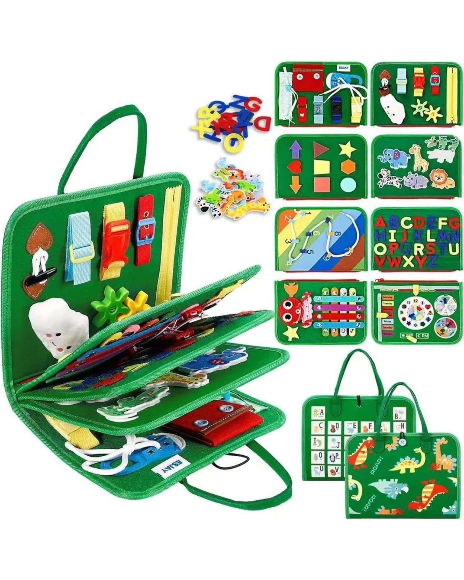Libro Sensorial Montessori 3 en 1 Juguete Educativo Didáctico03-3