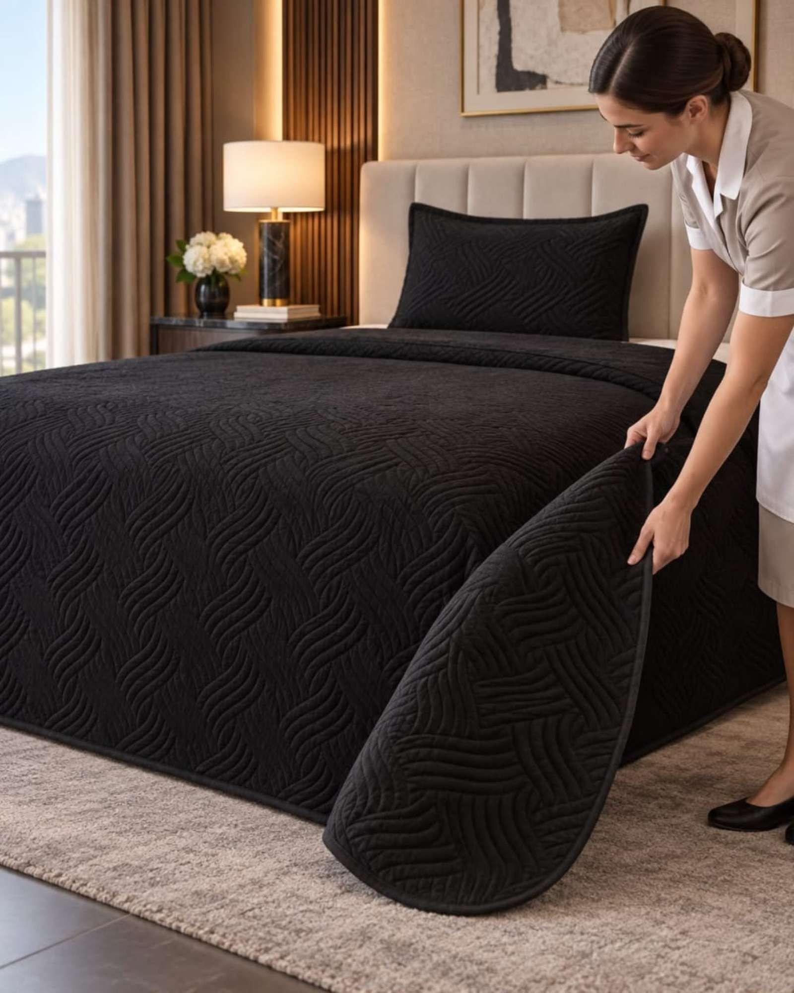 Cubrecama Quilt de Plaza y Media Con Funda De Almohada C24-5