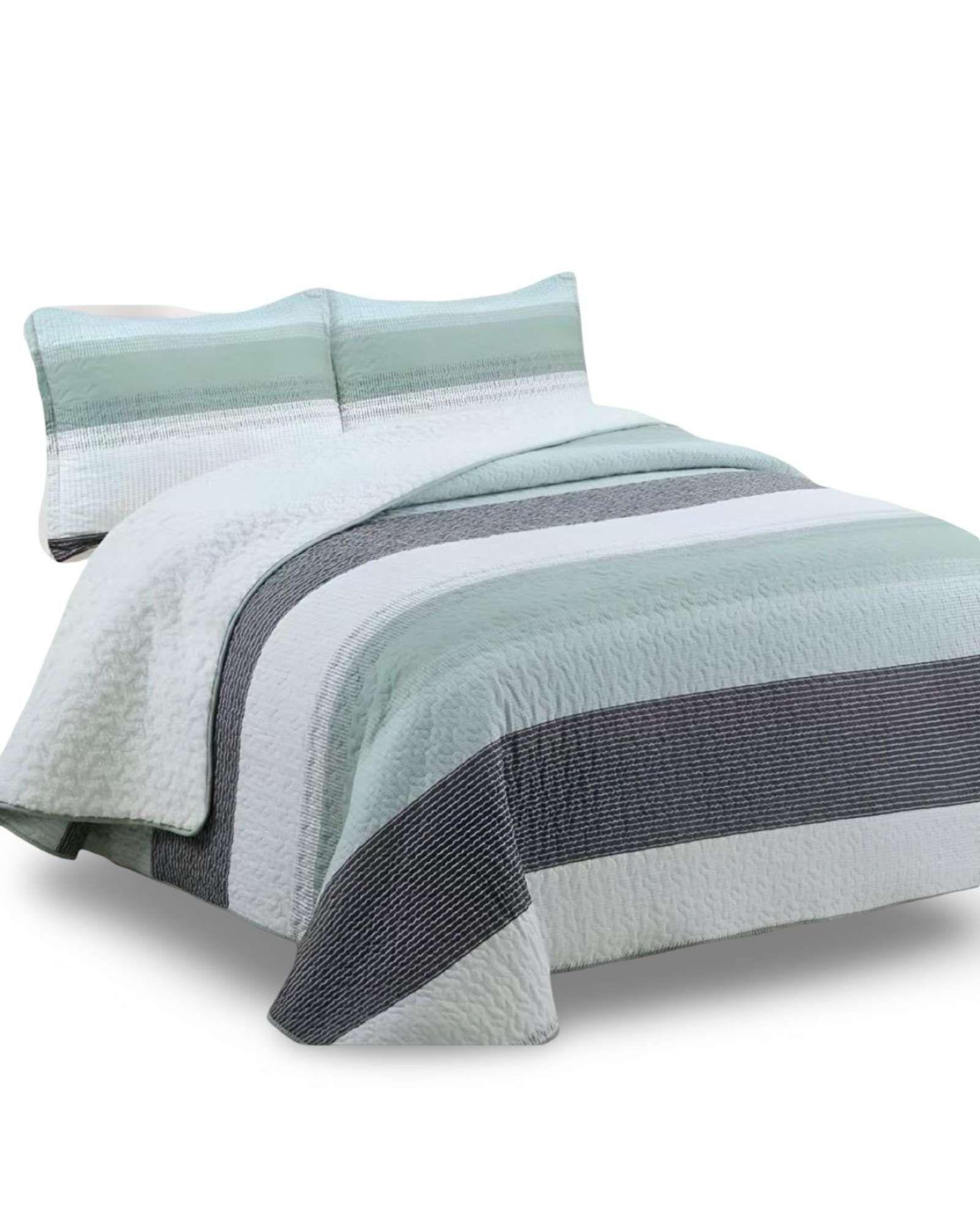 CUBRECAMA QUILT CON SHERPA 2 PLAZA 230 CM X 250 CM B07-4