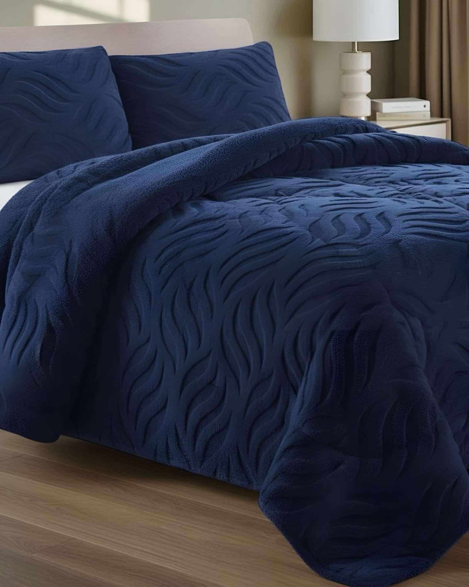 Cobertor Invierno 2 Plazas Elegante Térmico con Chiporro Premium 03-2