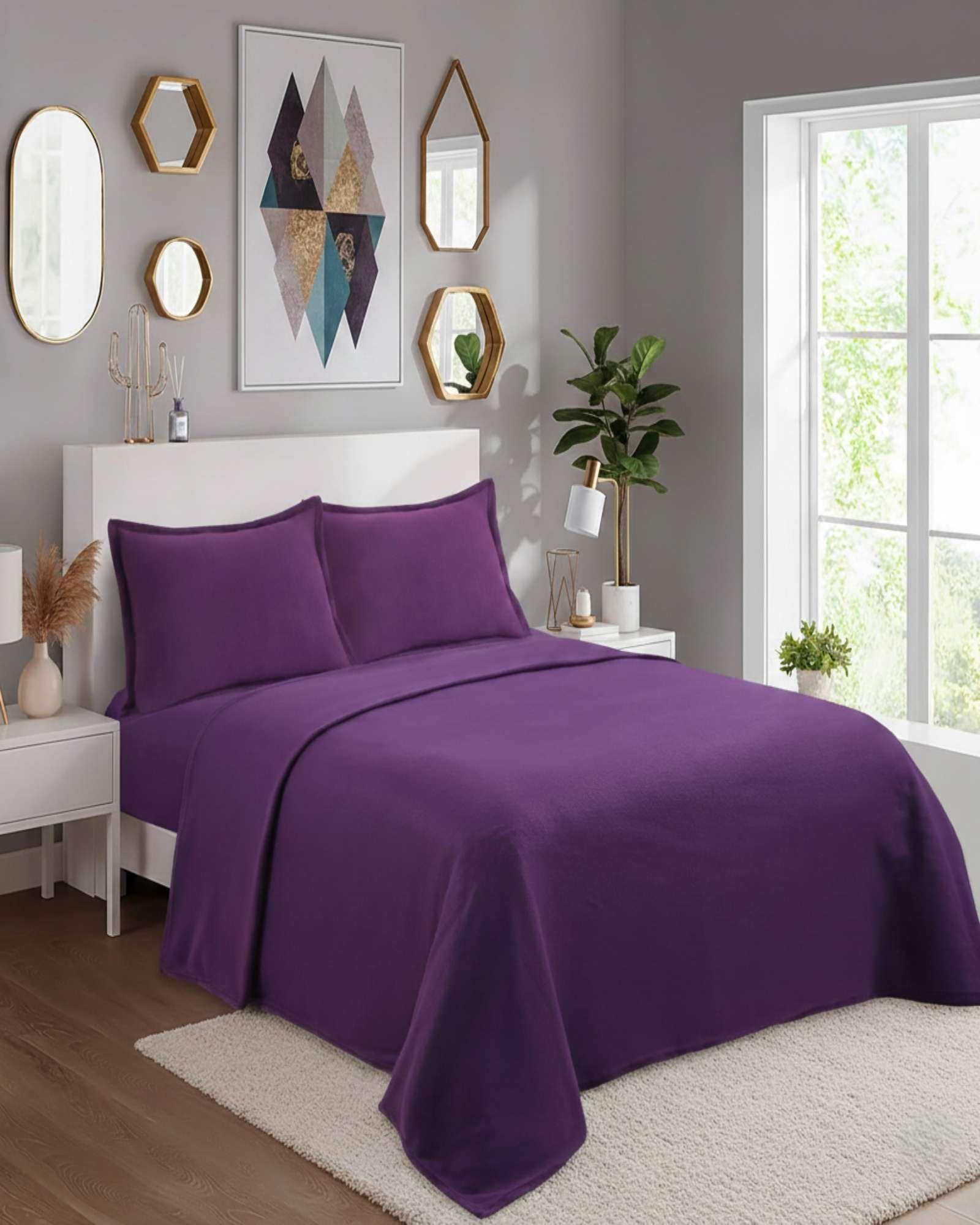 Set de Sábanas de Polar Plaza y Media Invierno Extra Suave 09-3