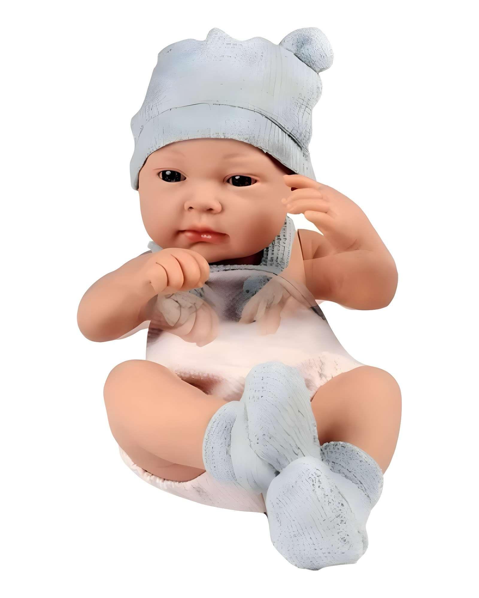 Muñeca infantil bebé realista silicona babydoll celeste -0