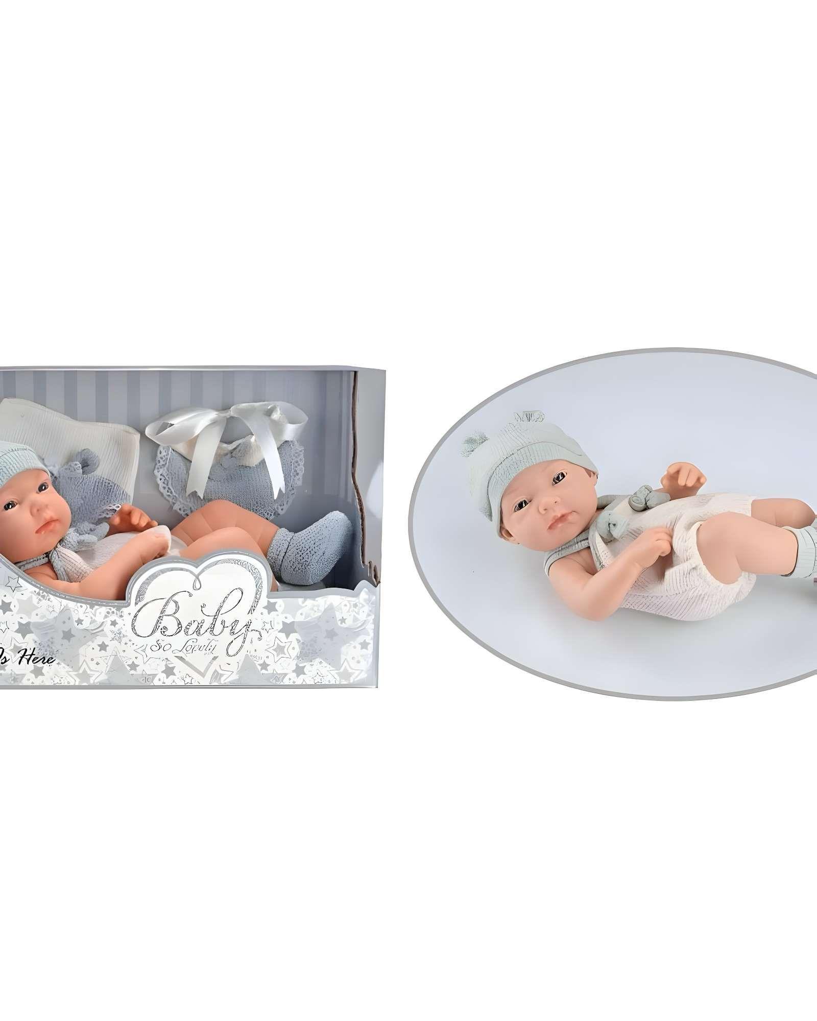 Muñeca infantil bebé realista silicona babydoll celeste -1