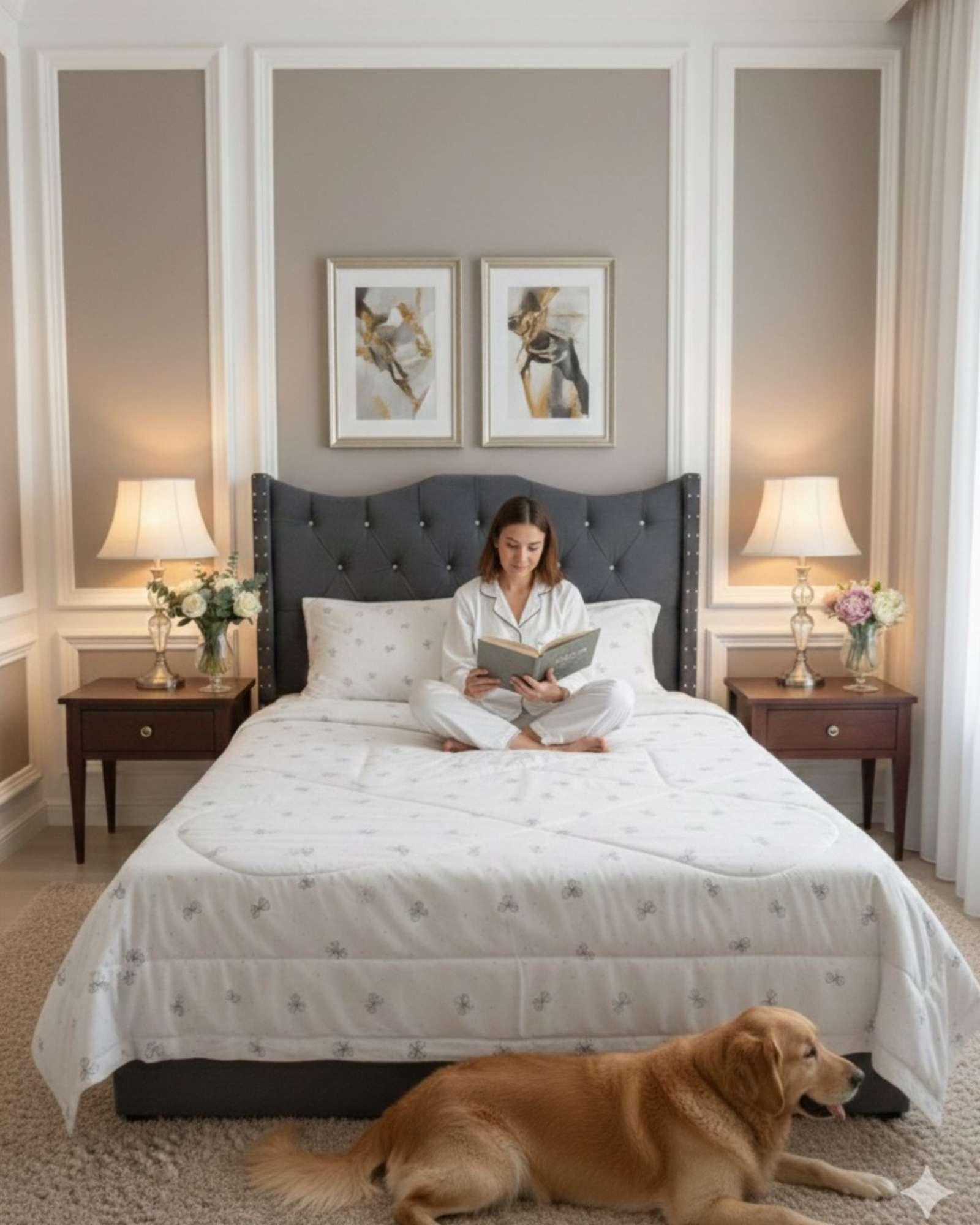 Set Cubrecama nórdico Delgado Mas 2 Almohadas King A4-2