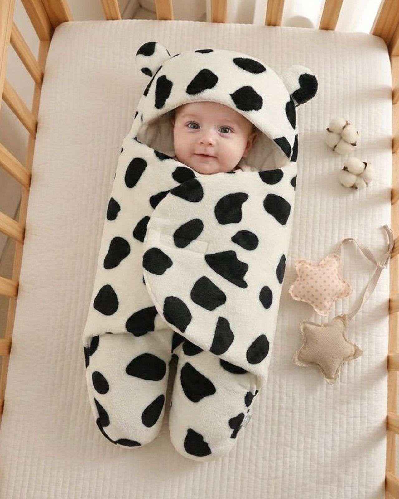 Pack 2 Saco de Dormir Mantita envolvente para Bebé con Capucha Ultra Suave 03-3