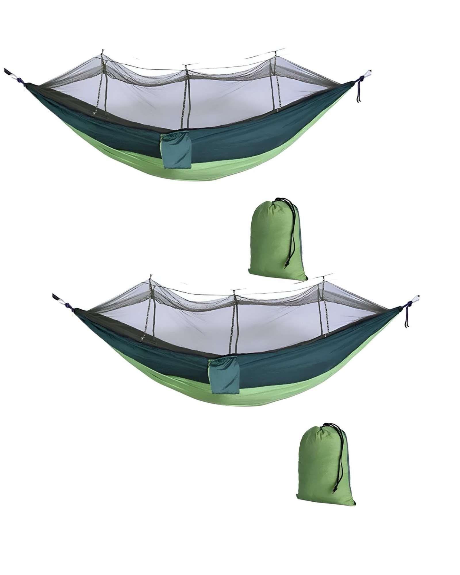 Pack 2 Hamaca Con Mosquitero Para Camping Aire Libre-0